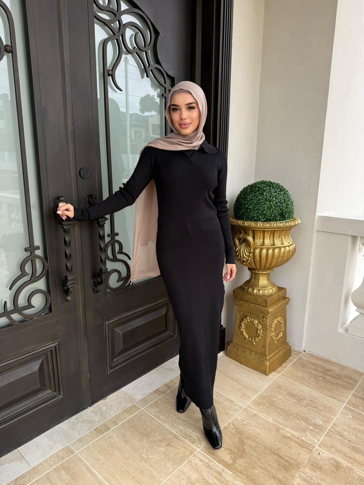 Ribbed Maxi Dress