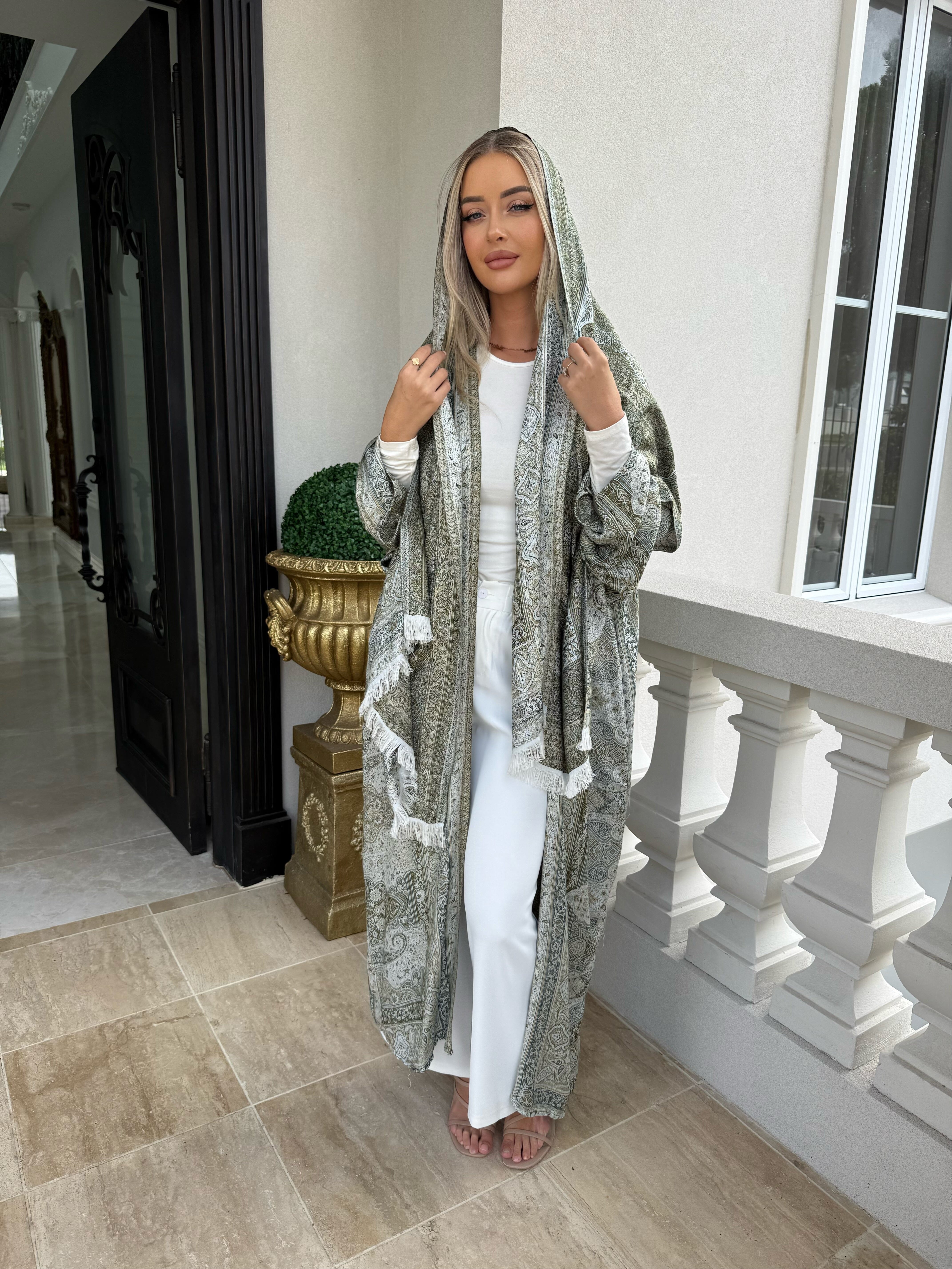 Khaki Pashmina set