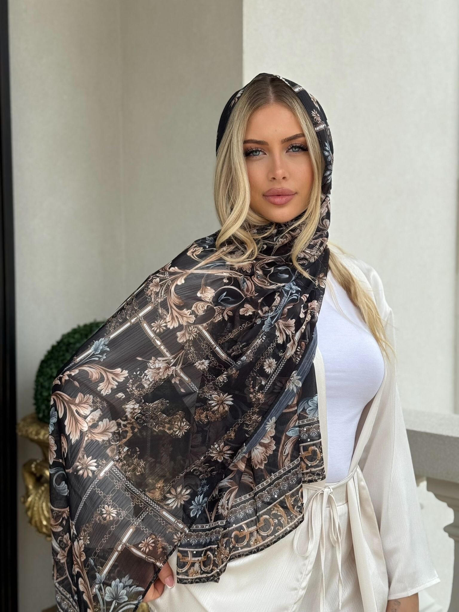 Darkness Beaded Shawl