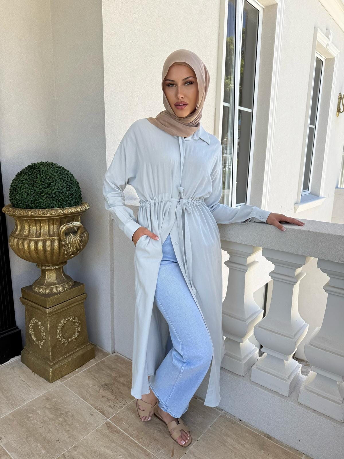 Linen Draw String Tunic