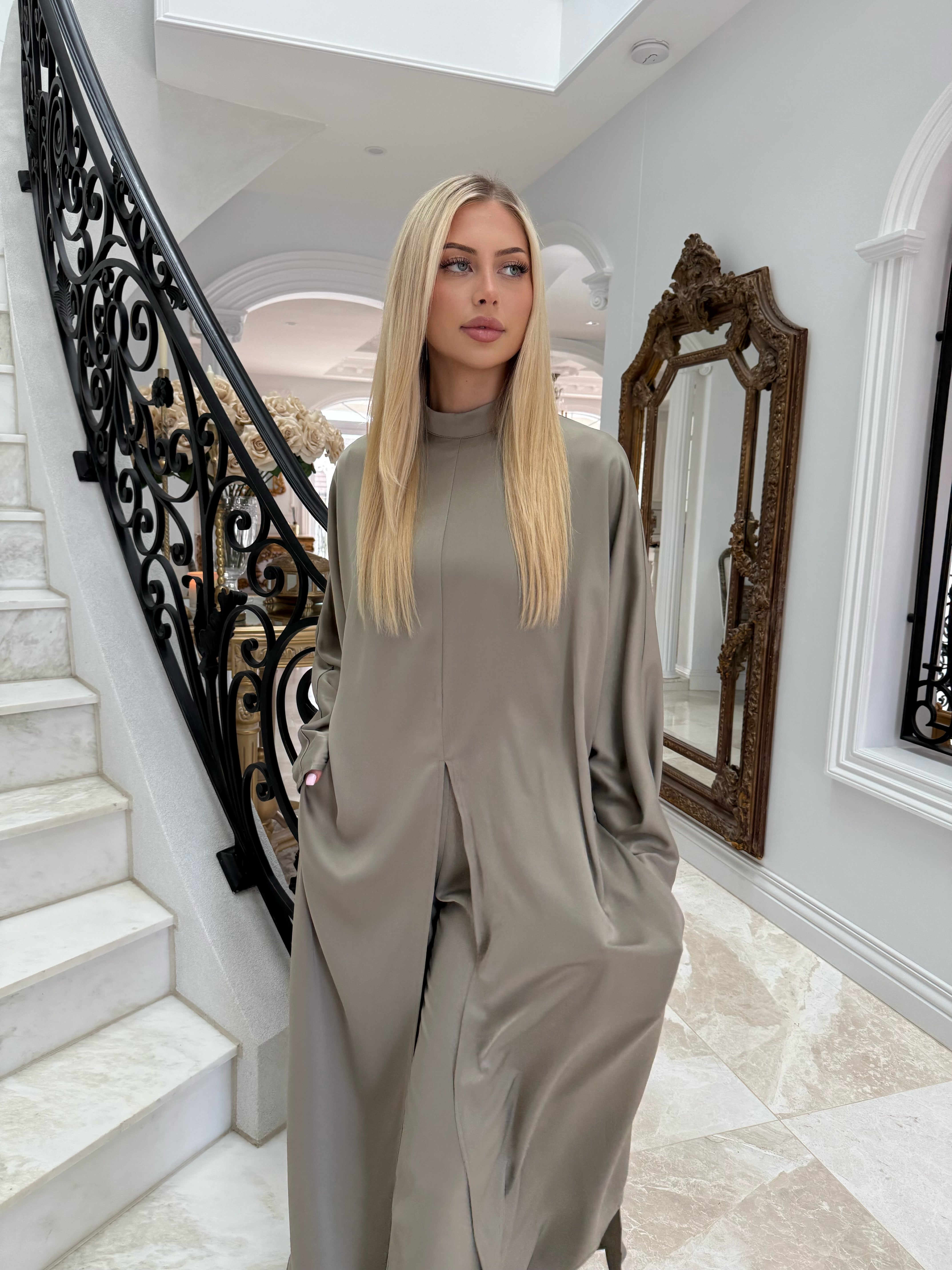 Split Abaya Set
