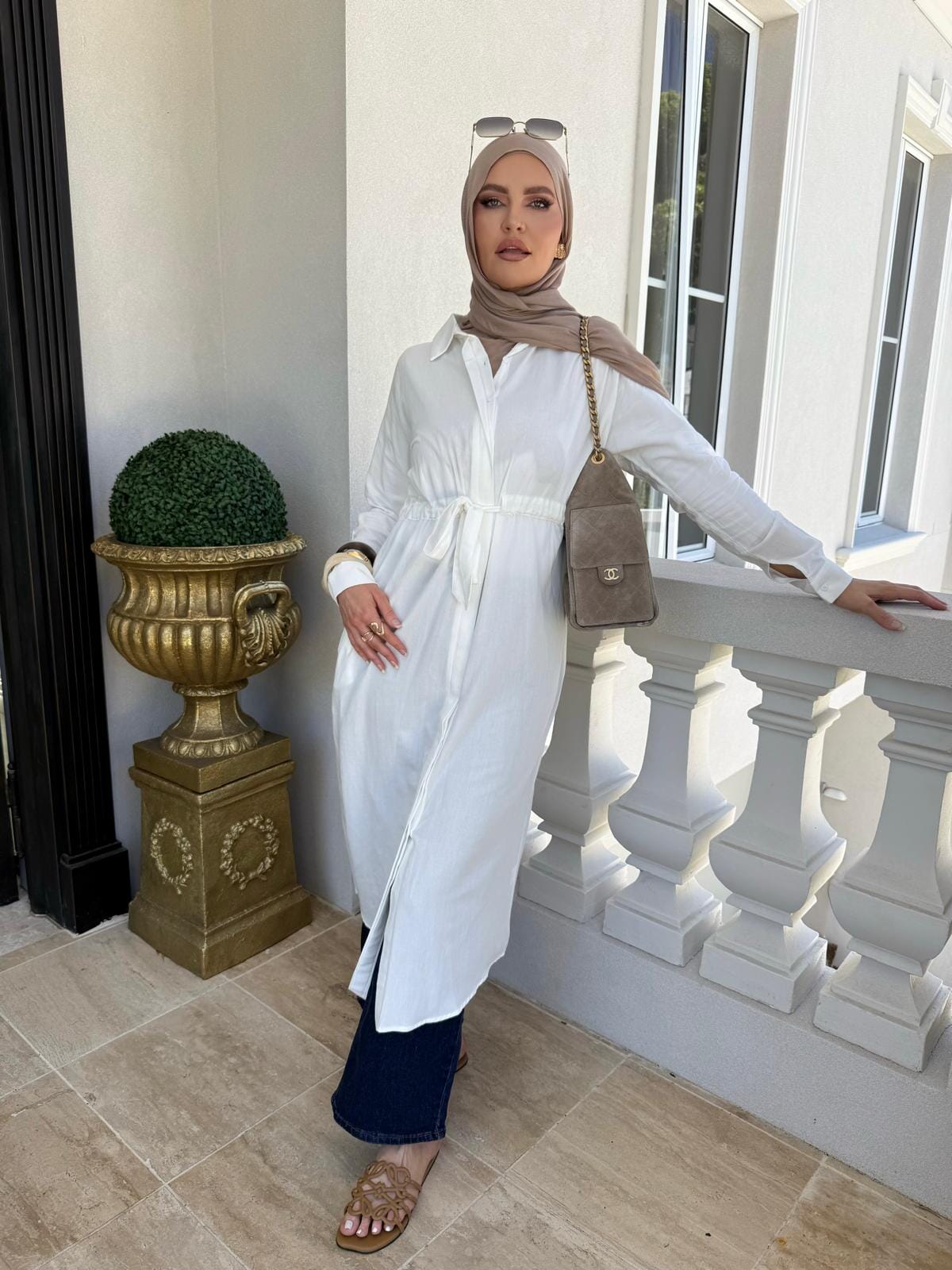 Linen Draw String Tunic