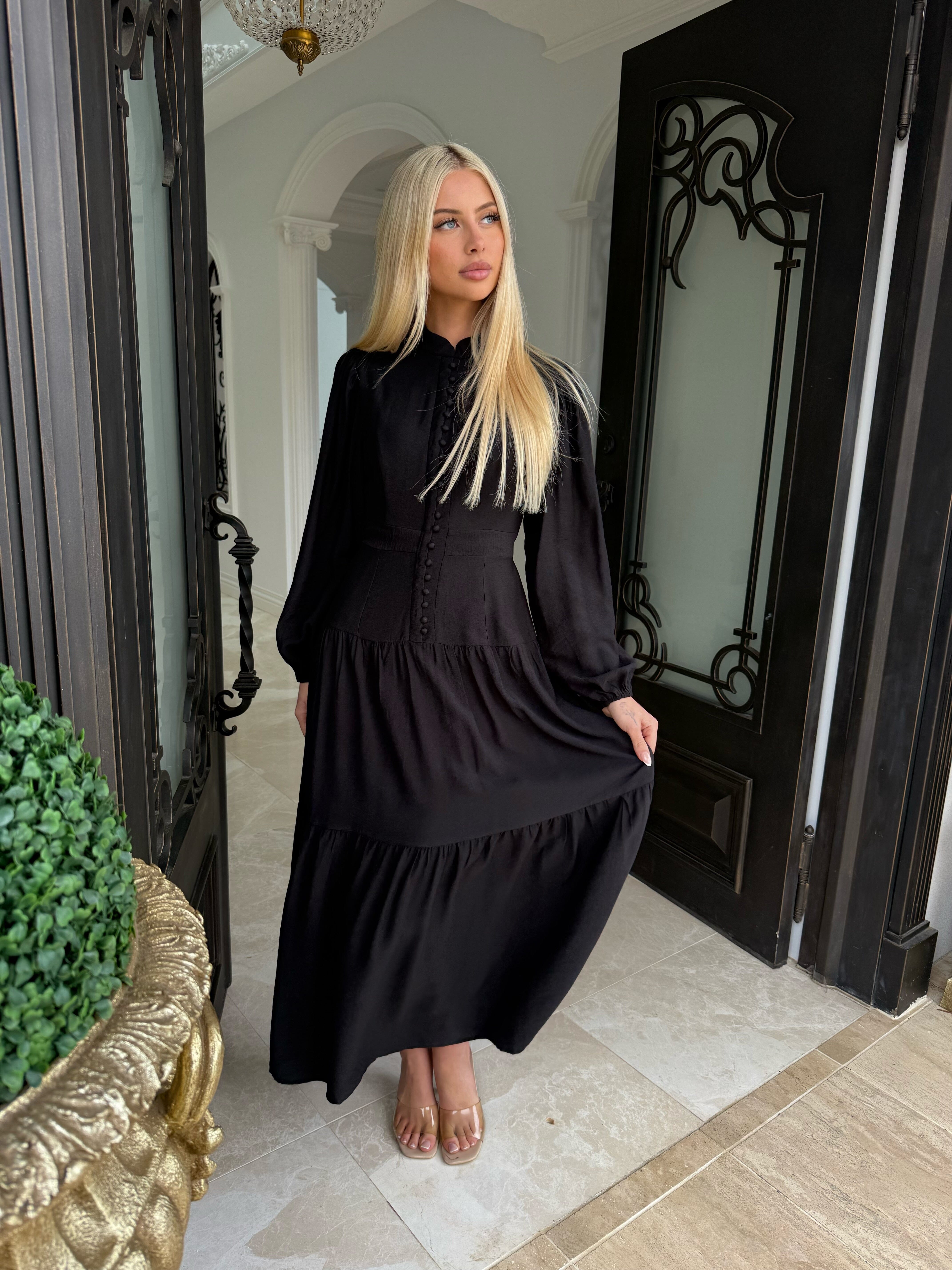 Button Flowy Dress