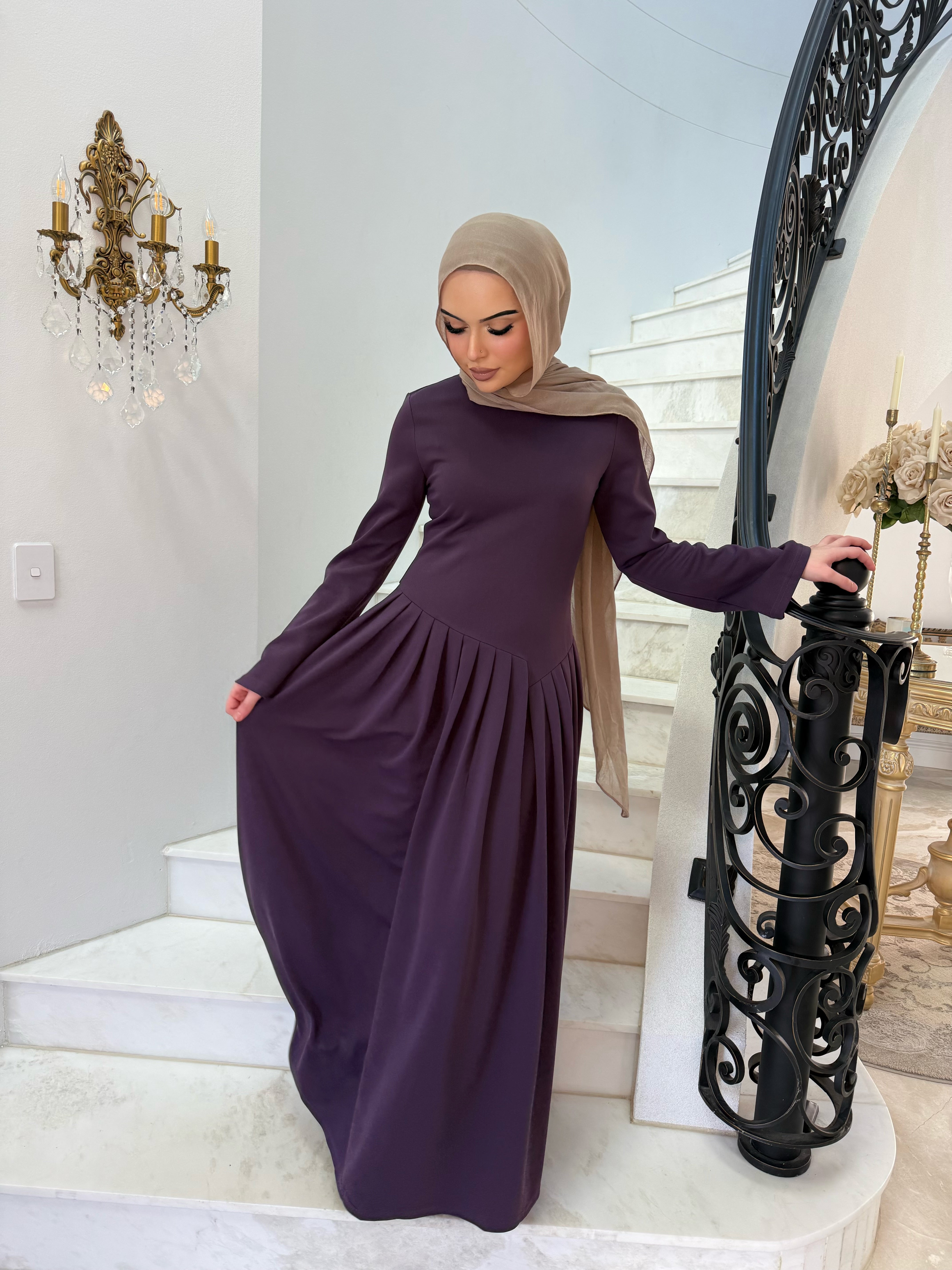 Pleated Glam Dress