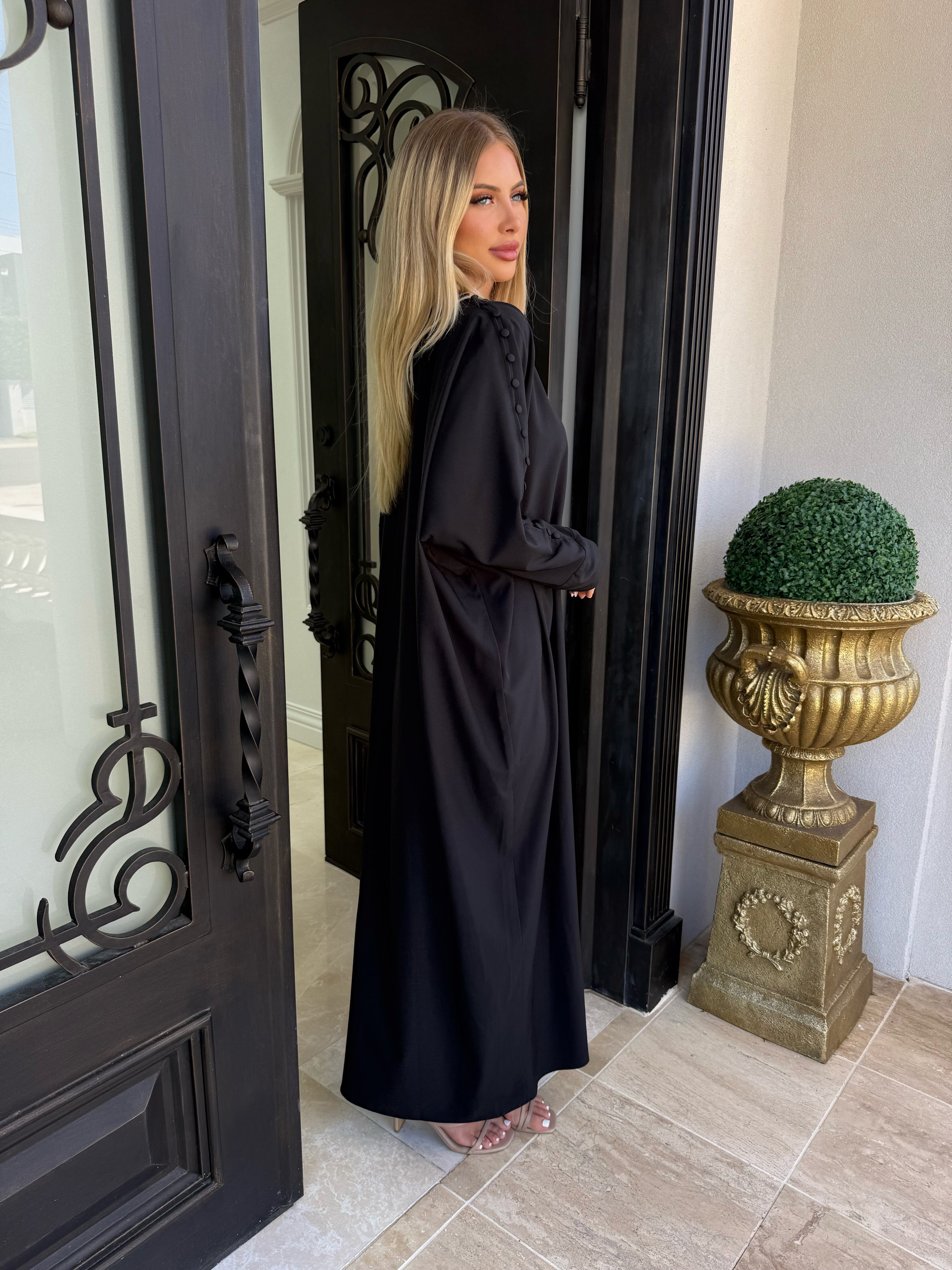 Button Abaya Kaftan
