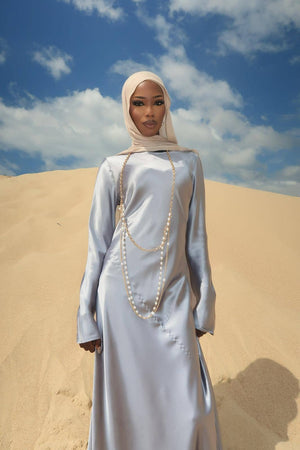 Al Sahara Slim Satin Dress