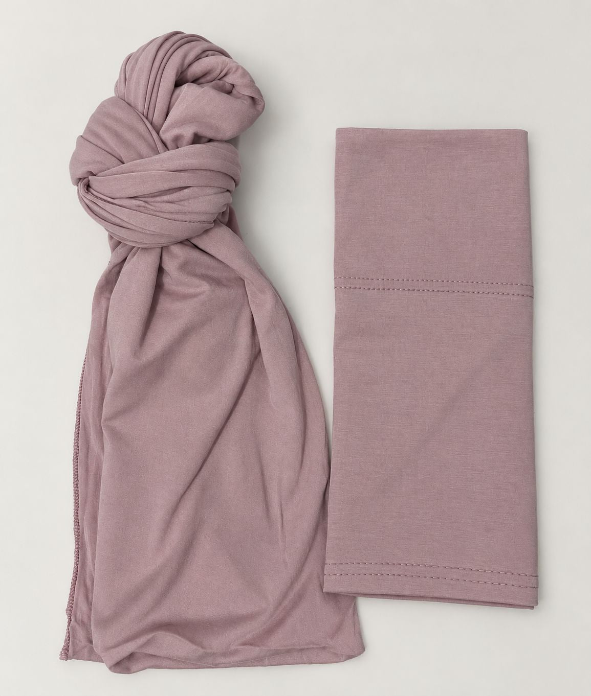 Dusty pink liquid jersey set