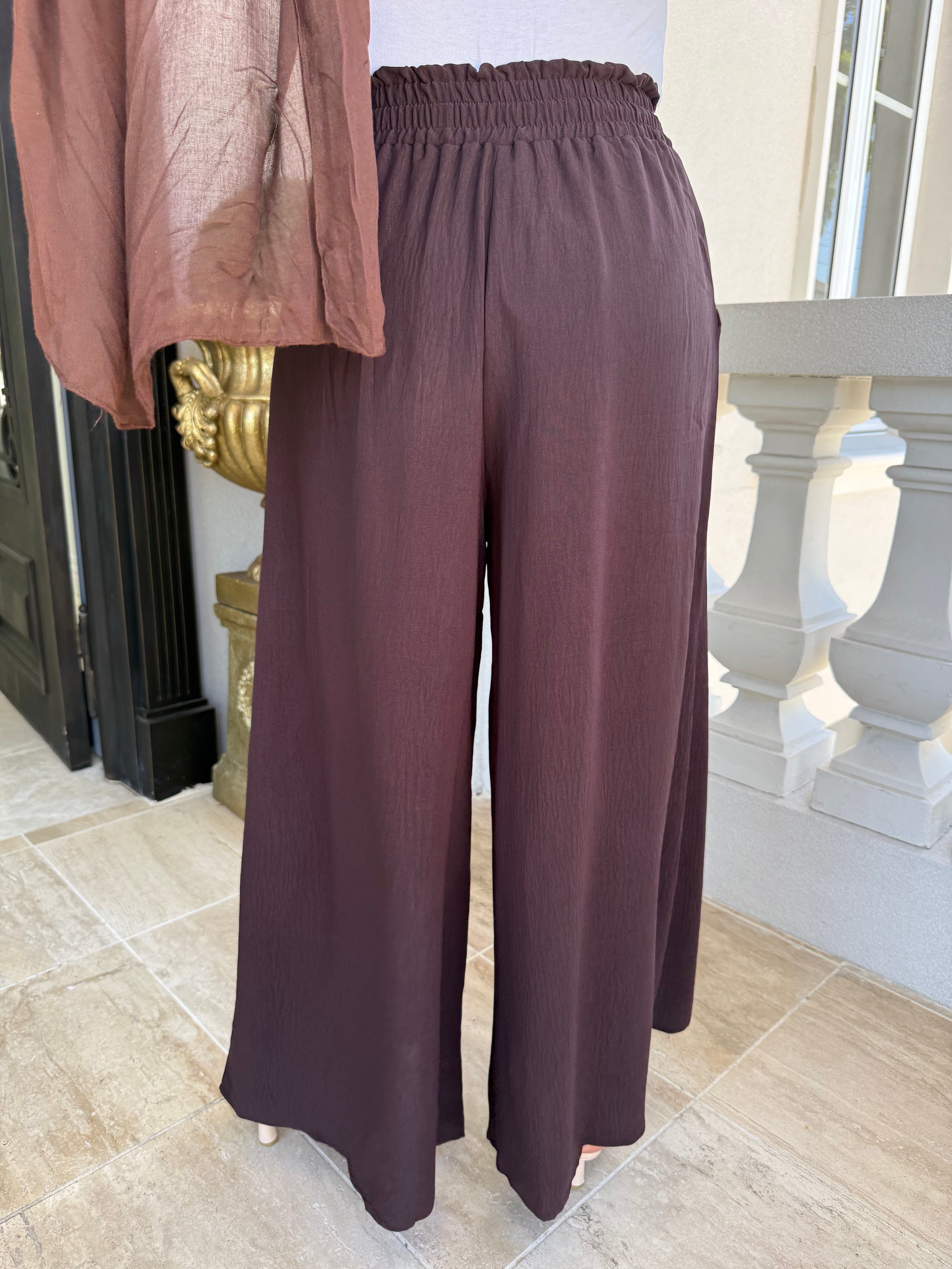 Elastic Wide Pants