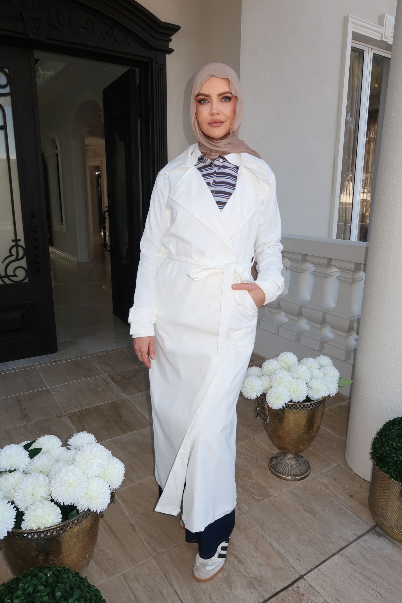 White Trench Jacket