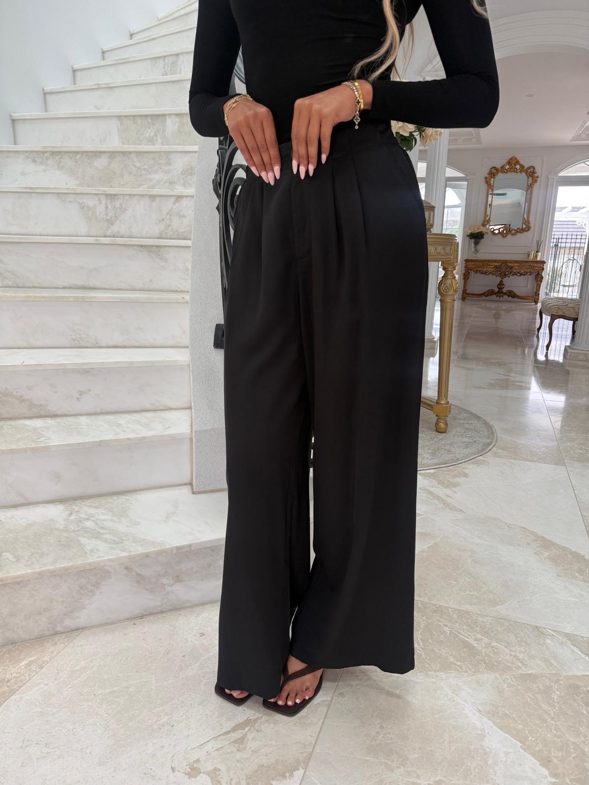 High Waisted Linen Trousers