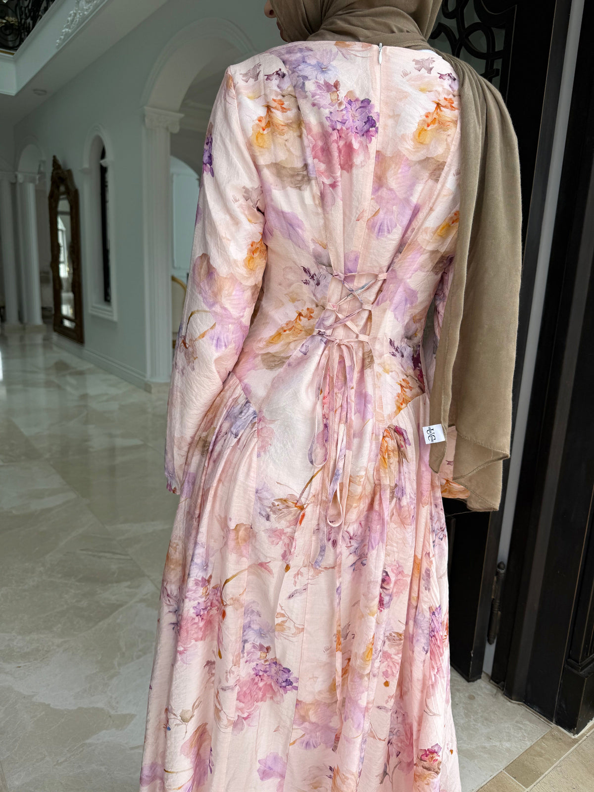 Lora Pink Floral Dress