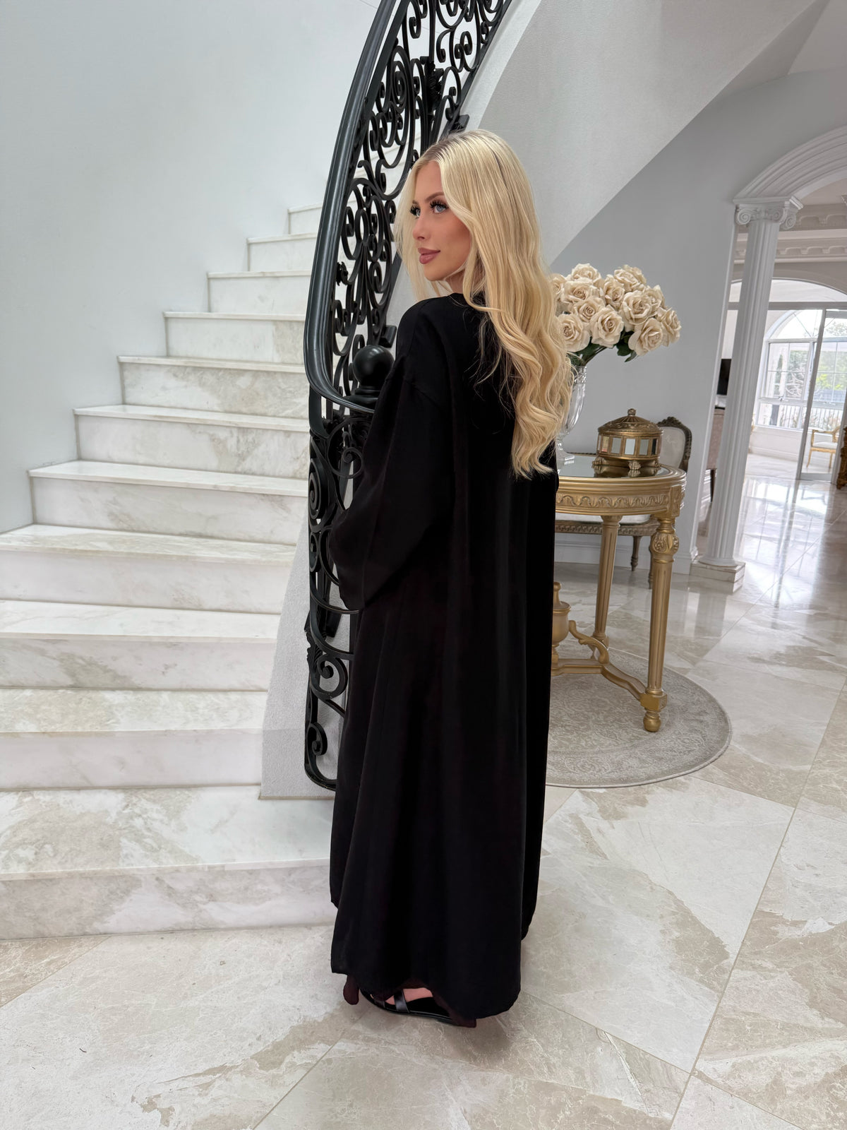 Linen Pocket Abaya