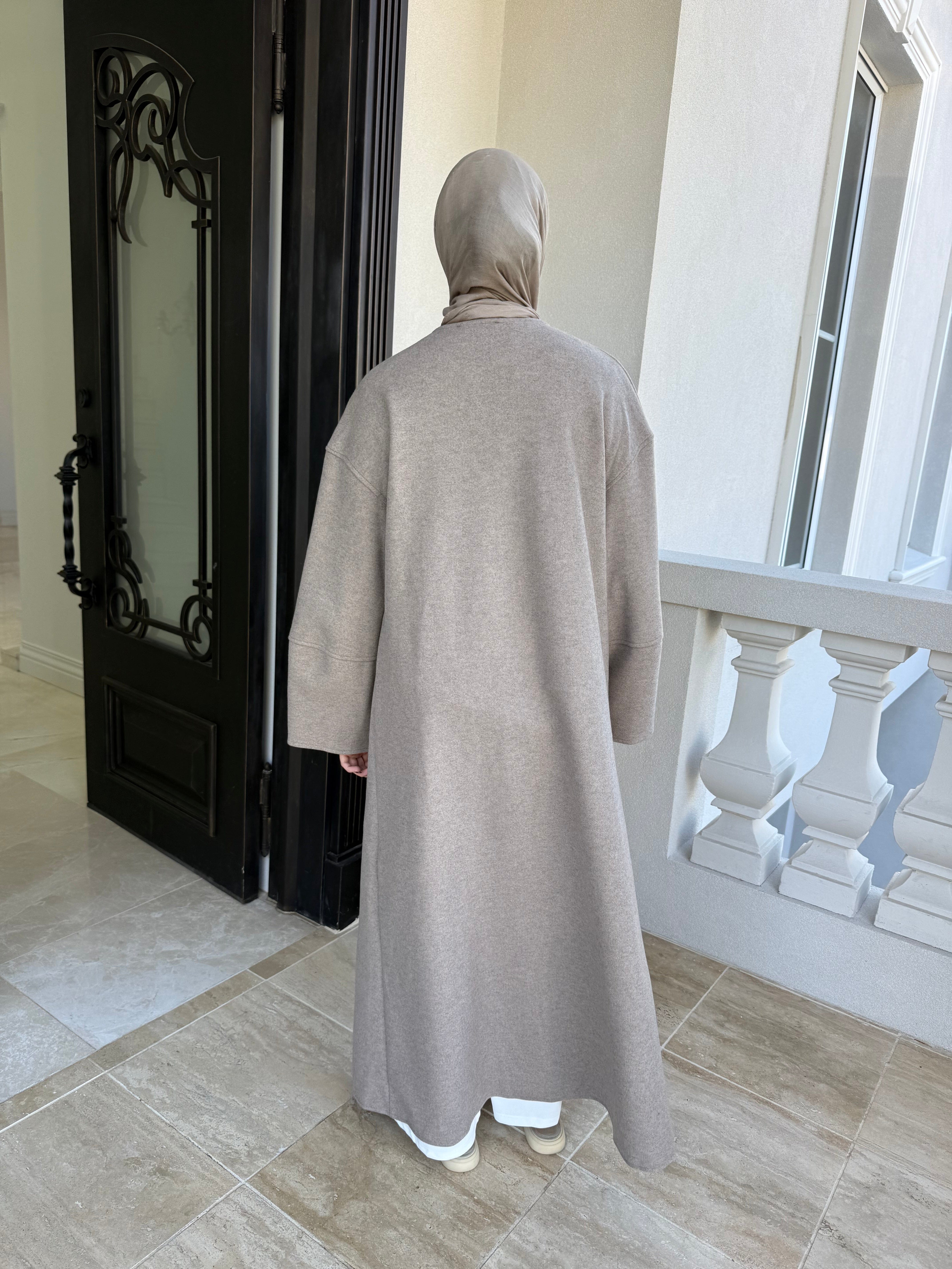 Mom Pocket Open Abaya