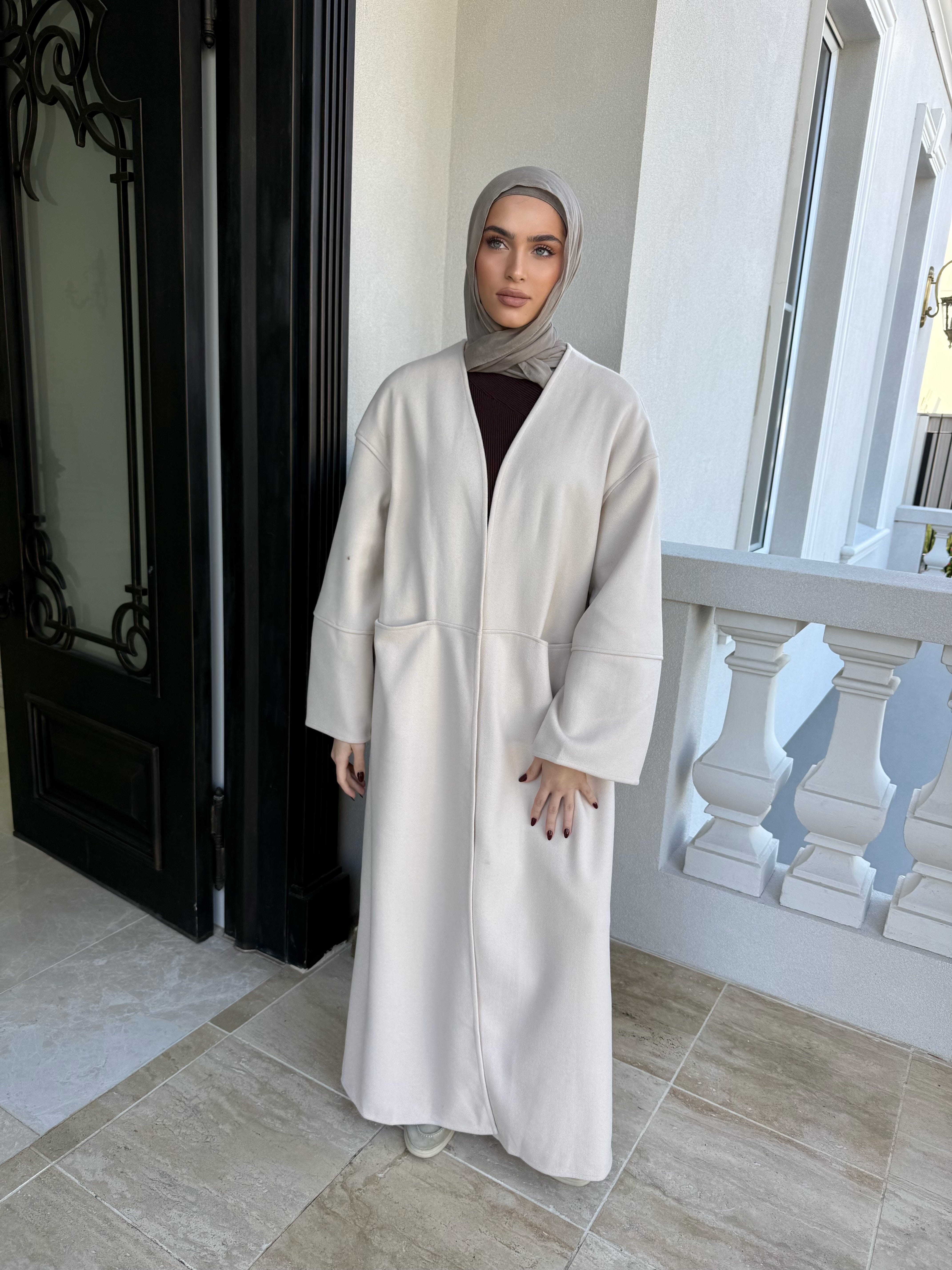 Mom Pocket Open Abaya