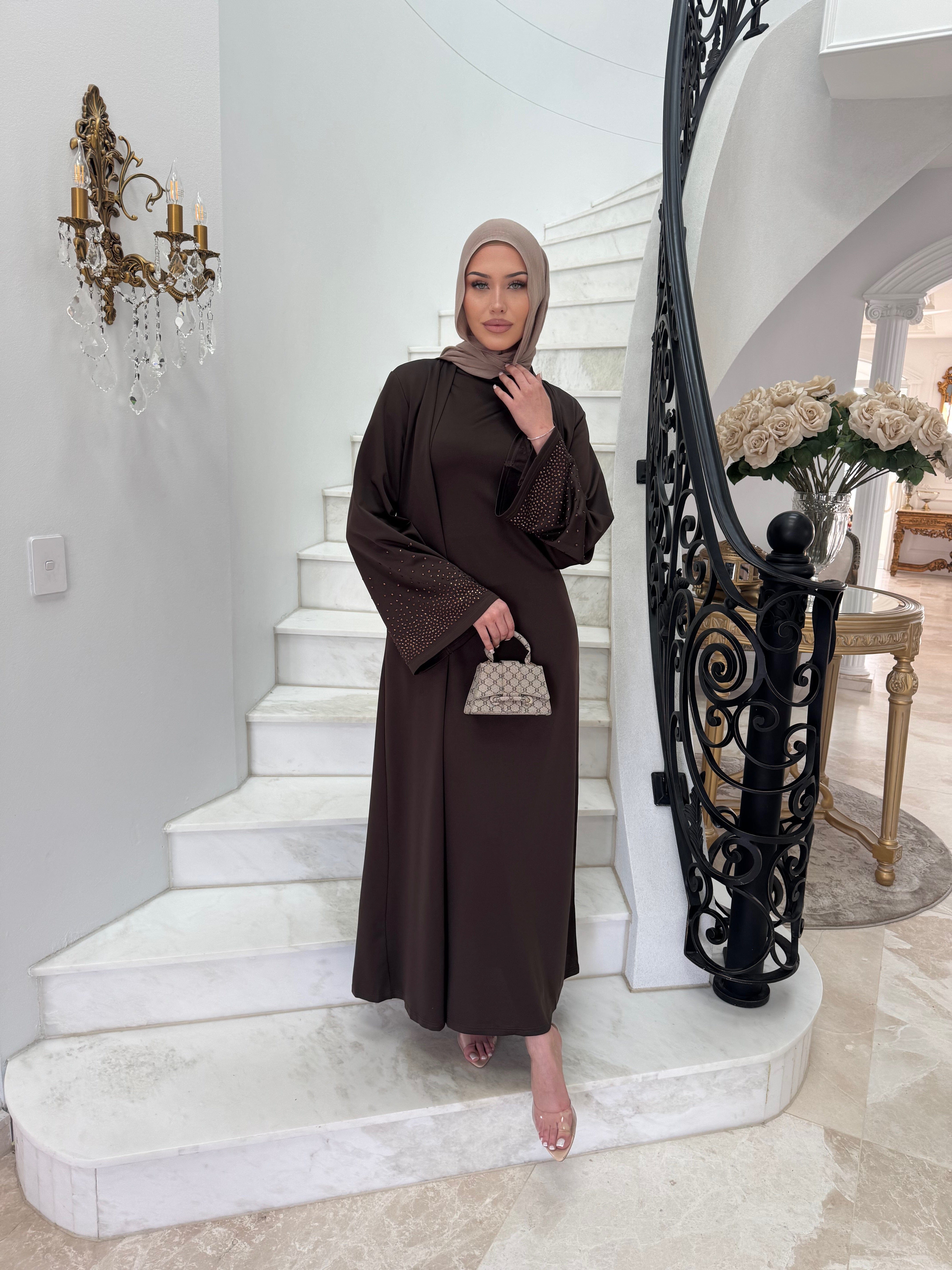 Beaded Abaya Set