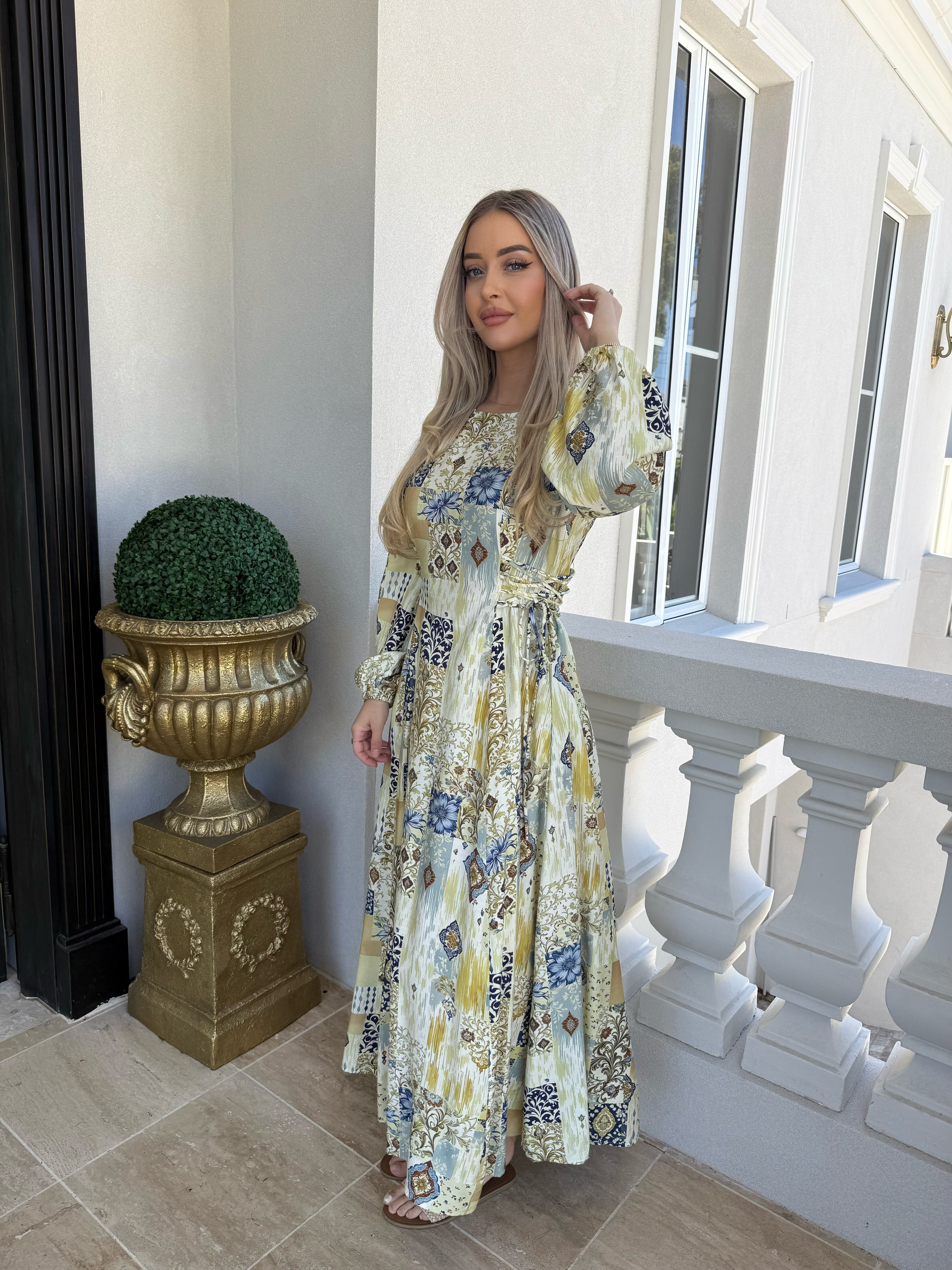 Zarin Floral Tie Dress