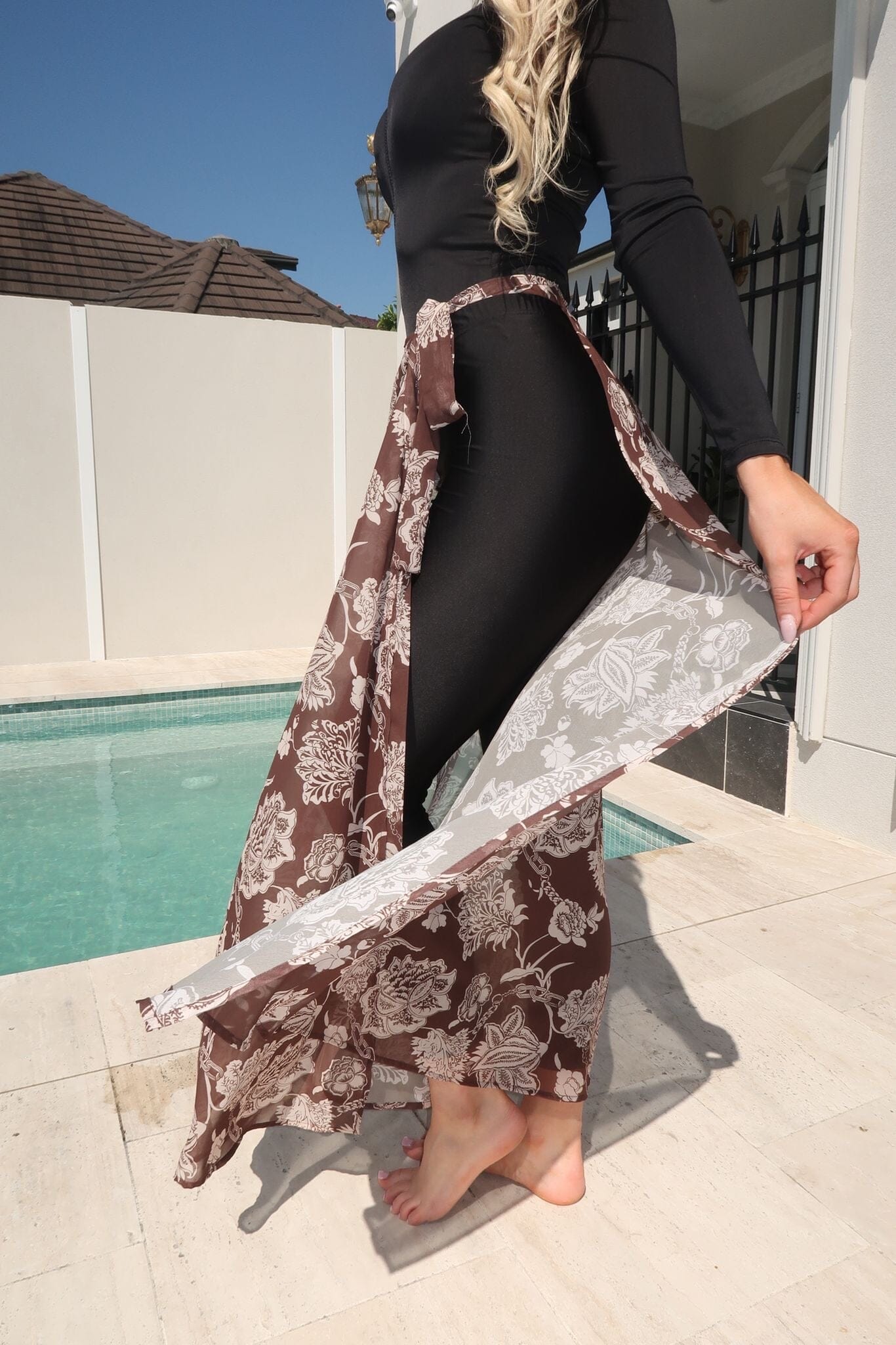 Brunette Swim Sarong