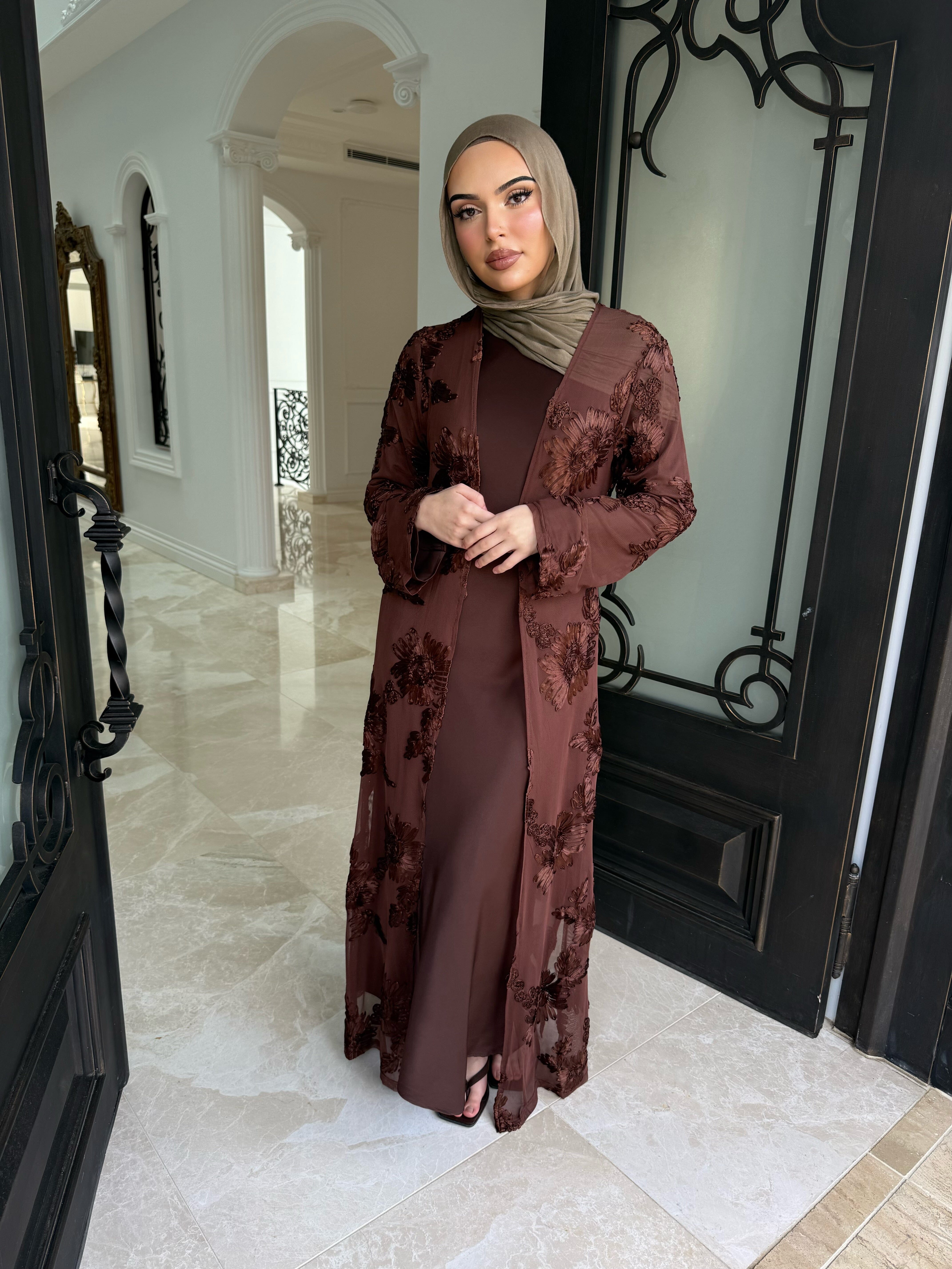 Flower Embroidery Cape