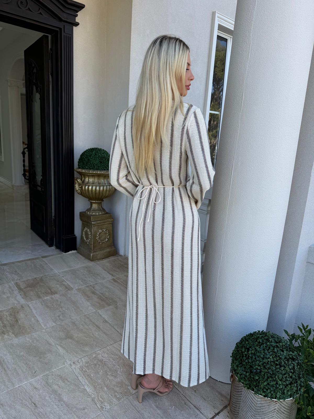 Stripe Crochet Dress