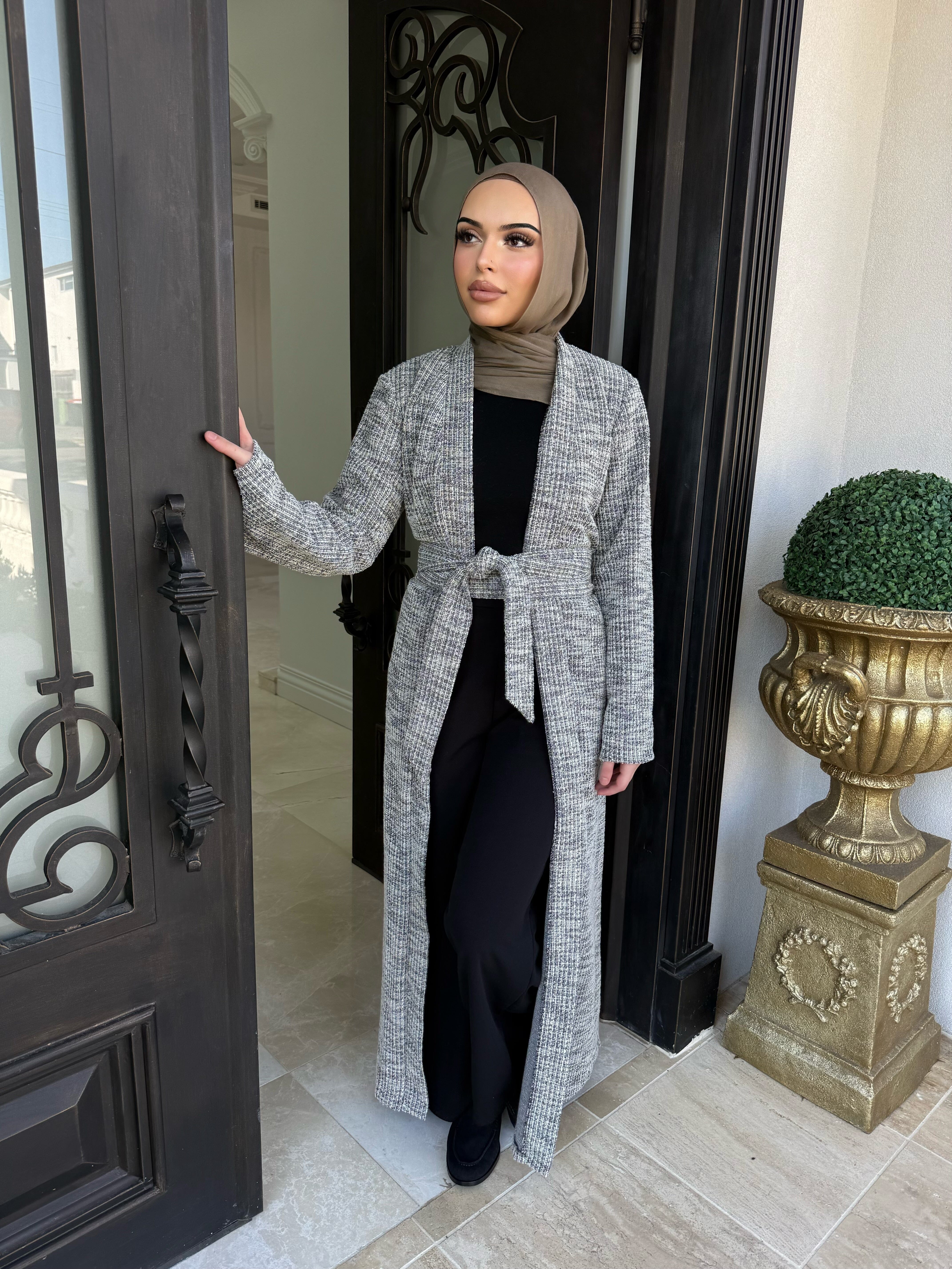 Tweed Abaya