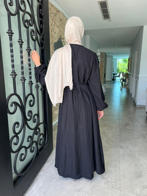 Tie Bow Abaya Set