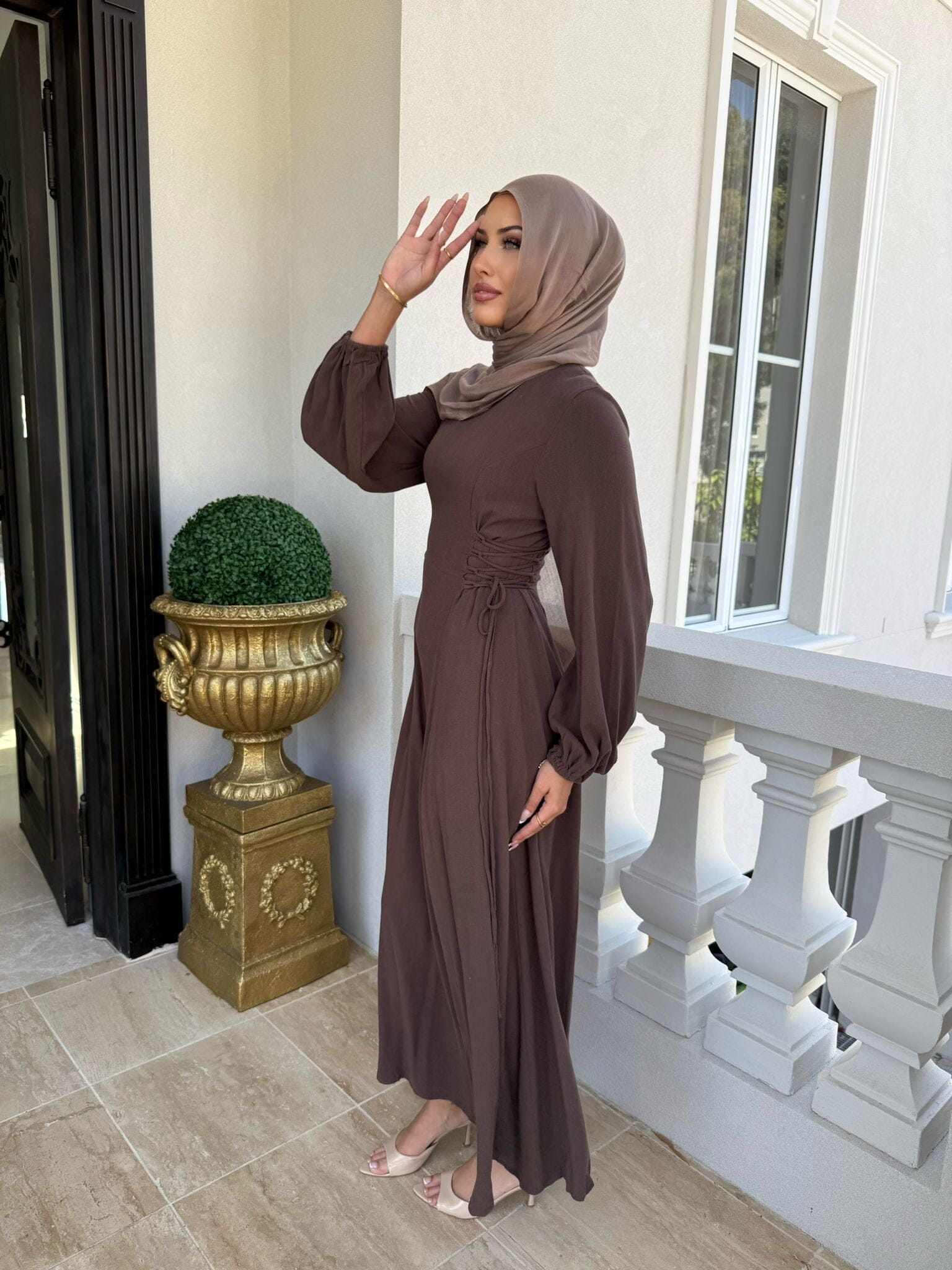 Side Linen Dress