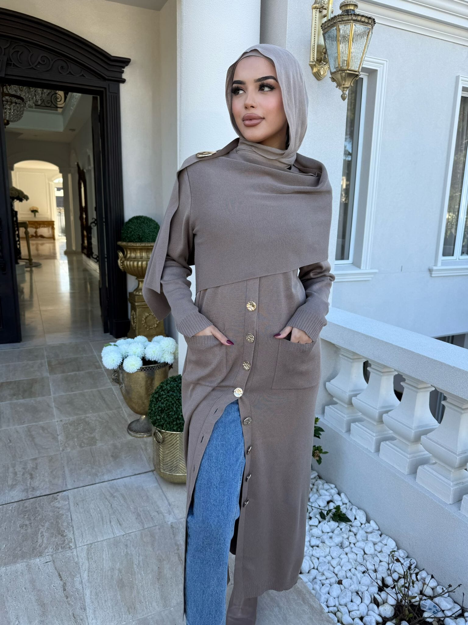 Shawl Knit Cardigan
