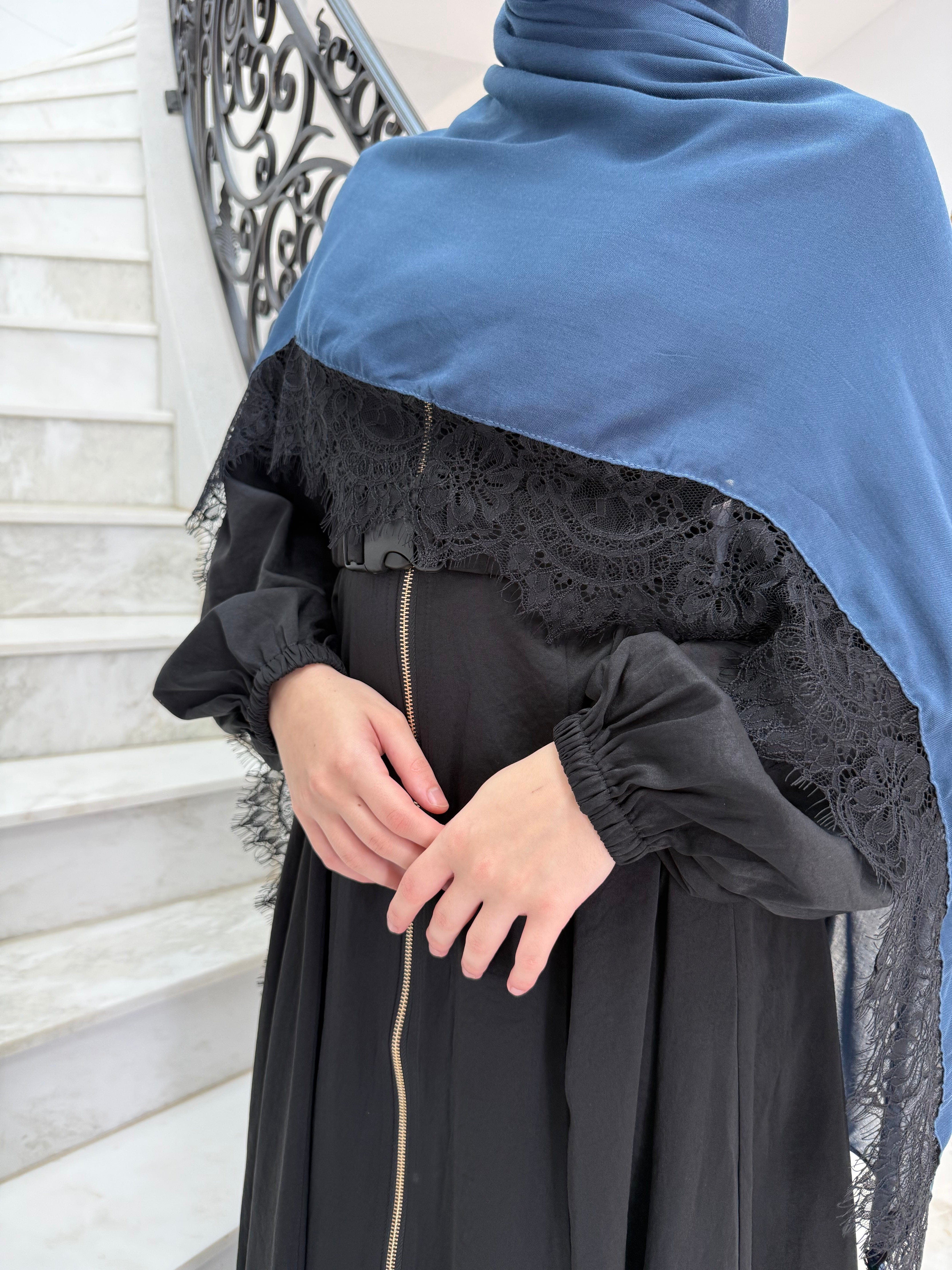 Indigo Lace Modal Shawl