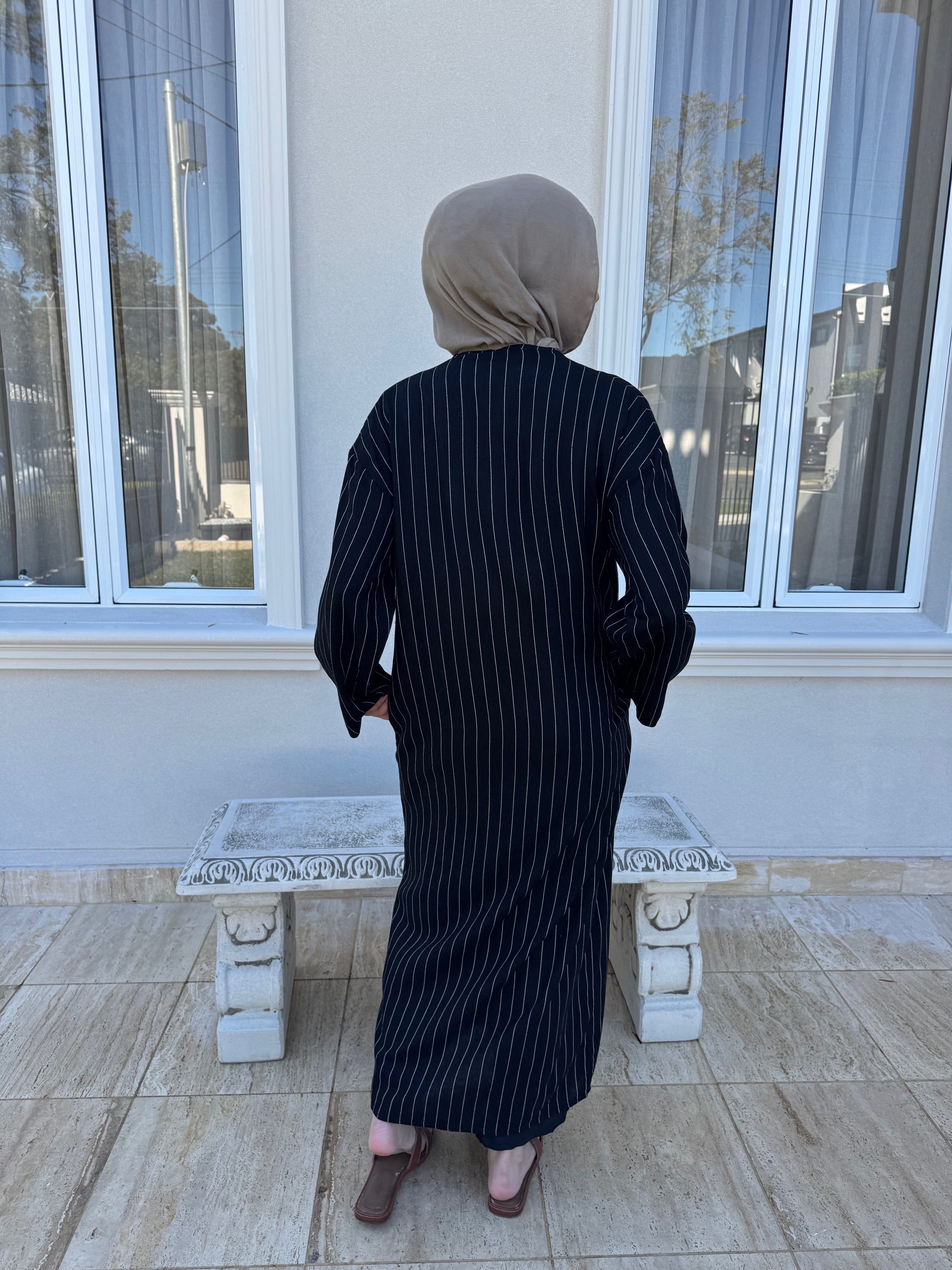 Stripe Linen Kimono