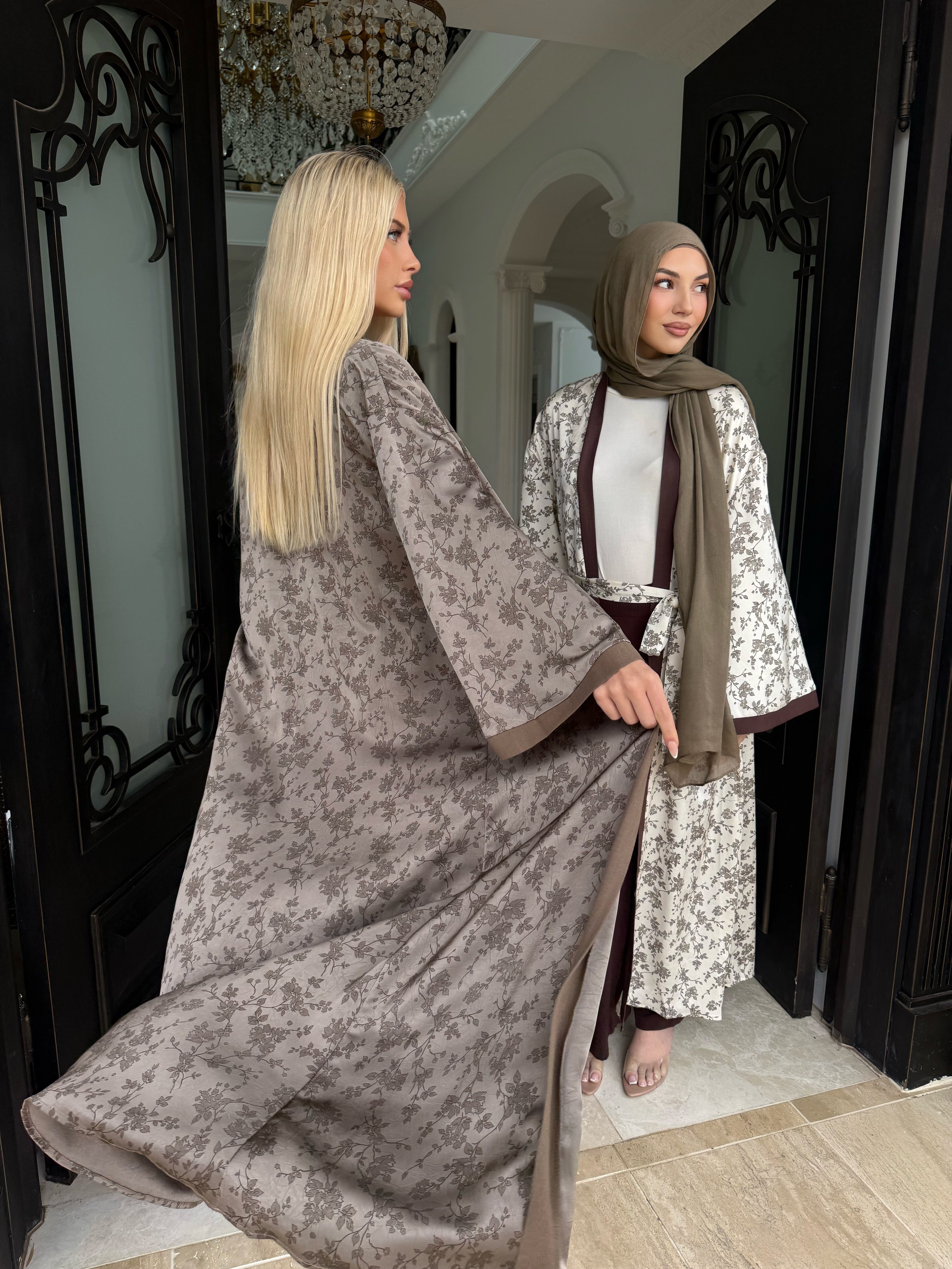 Soft Floral Abaya