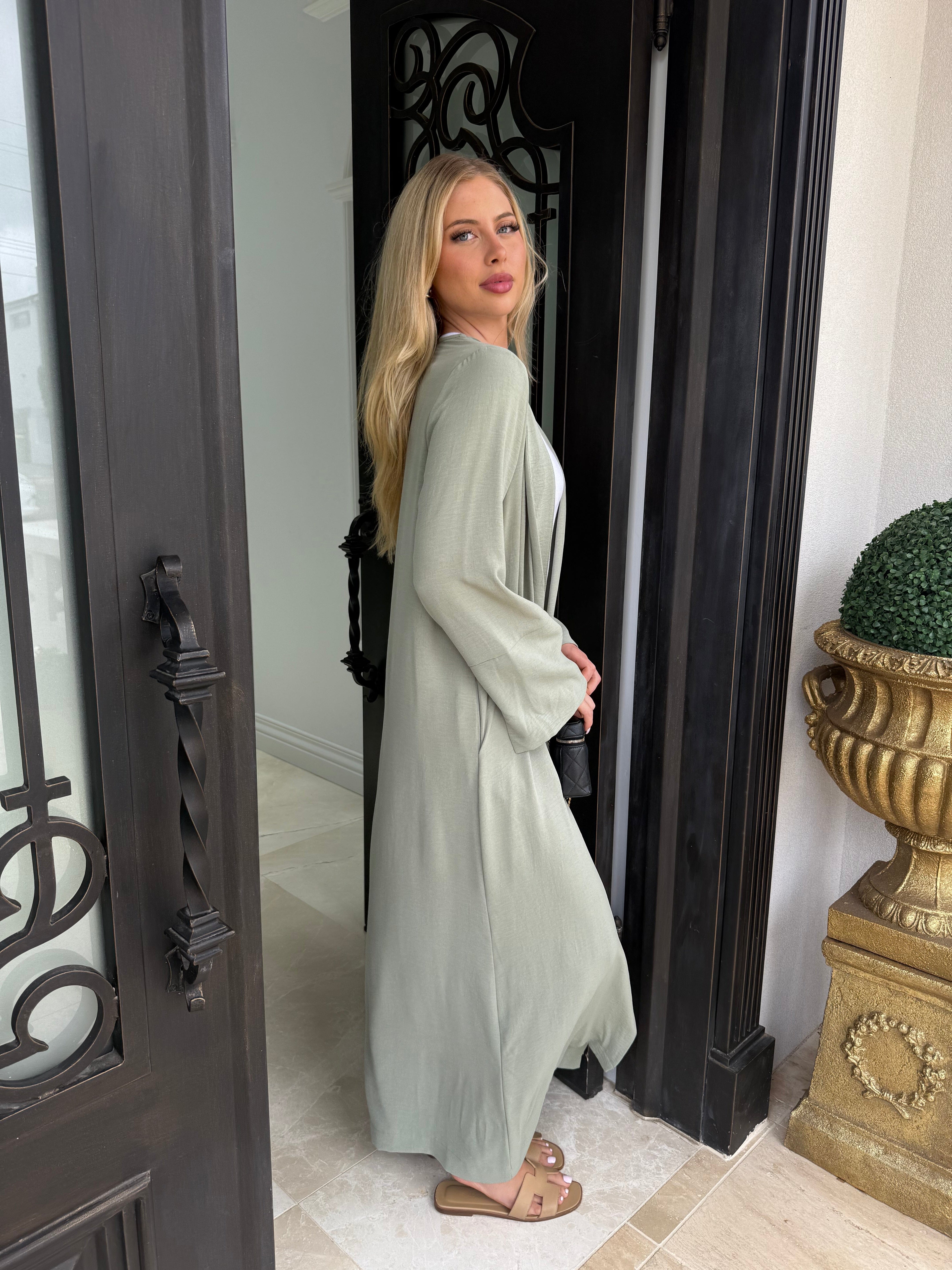 Nour Opened Abaya Set