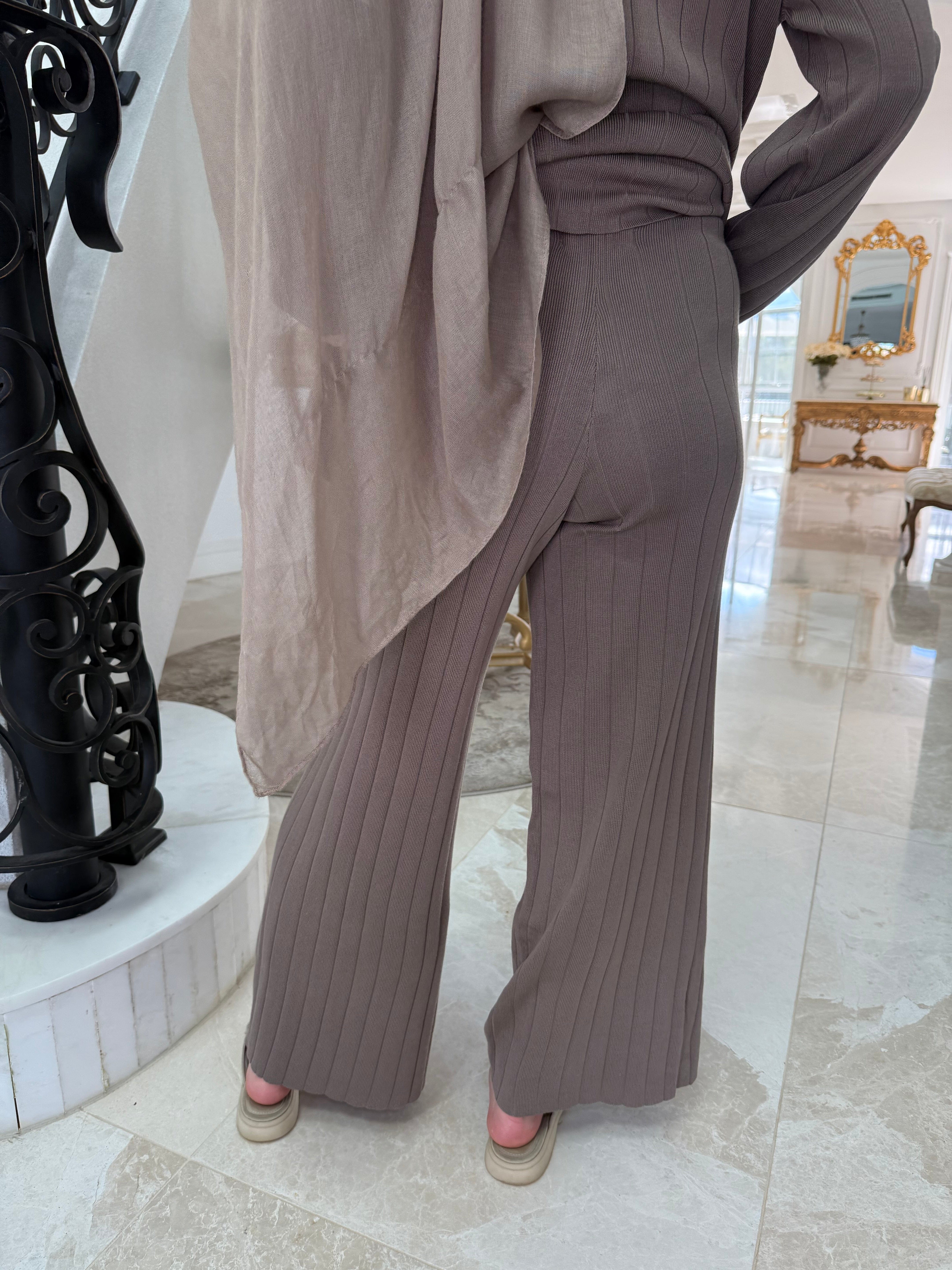 Thick Ribbed Knit Set