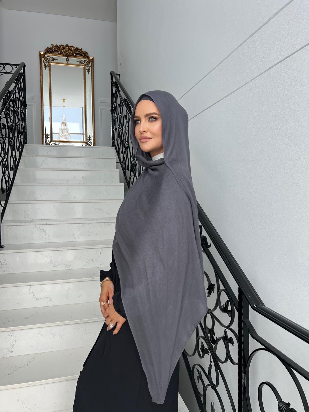 Dark Grey Hijab Ser