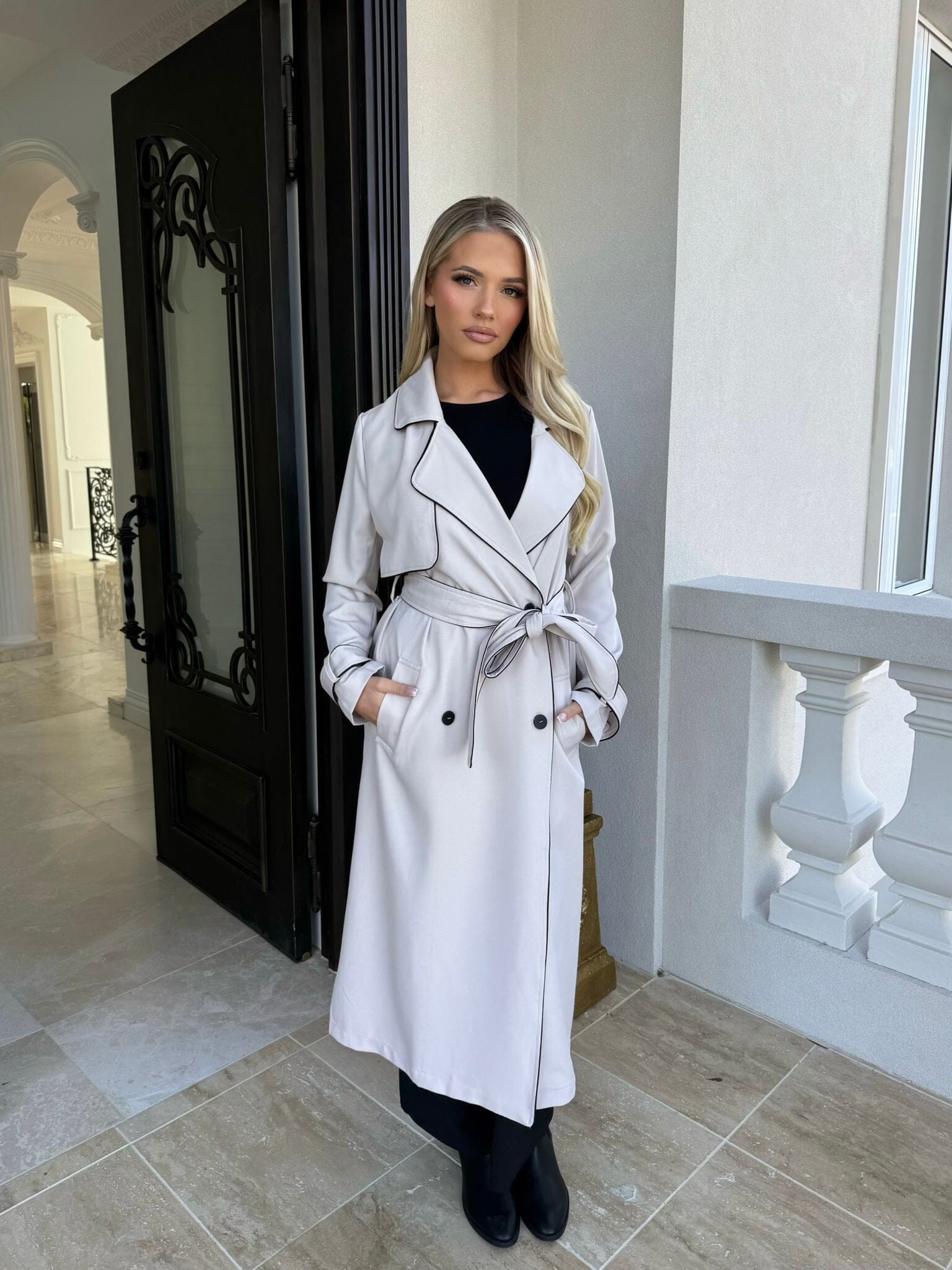 Constrast Coat