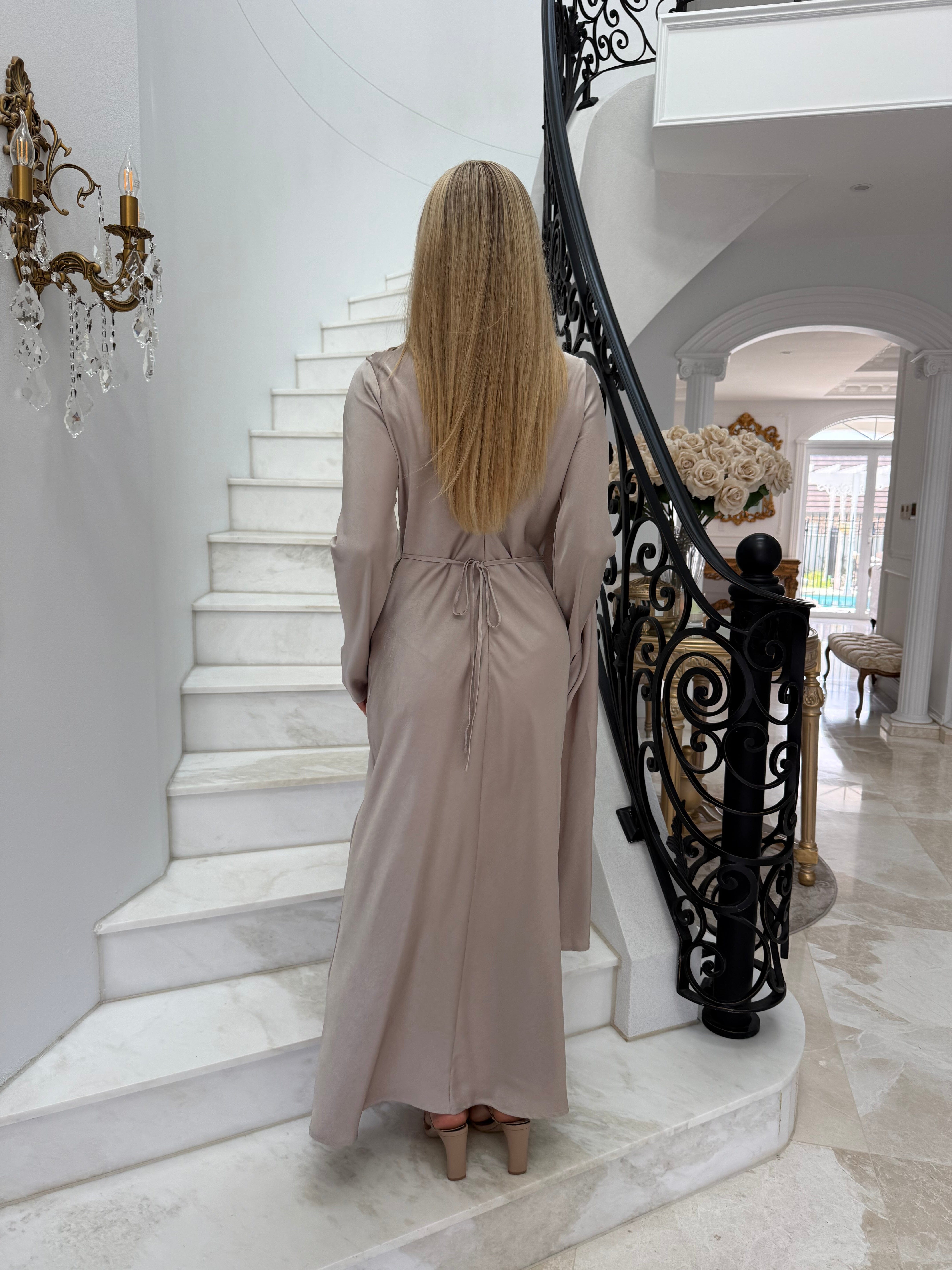 Layali Satin Throw Dress