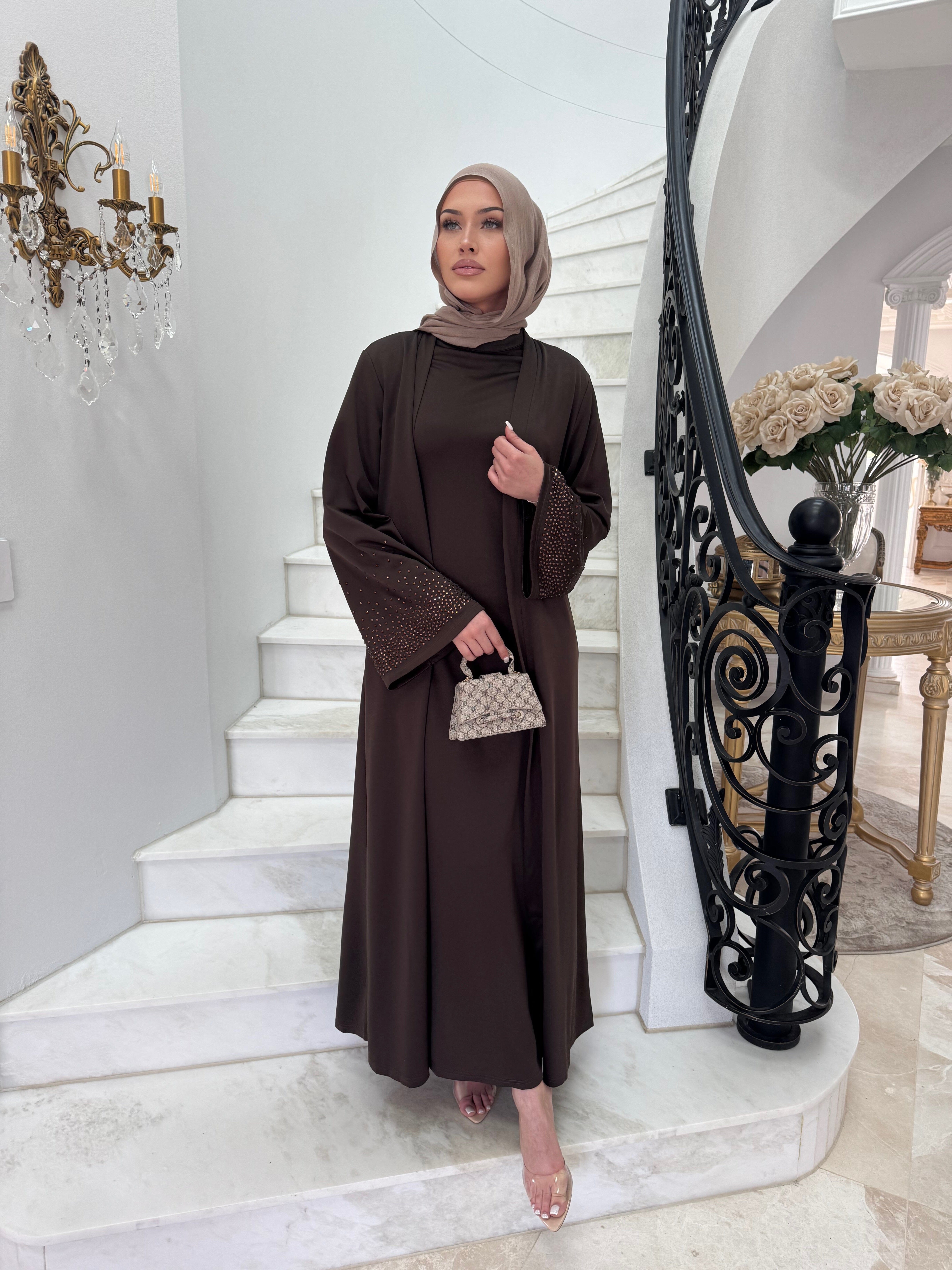 Beaded Abaya Set