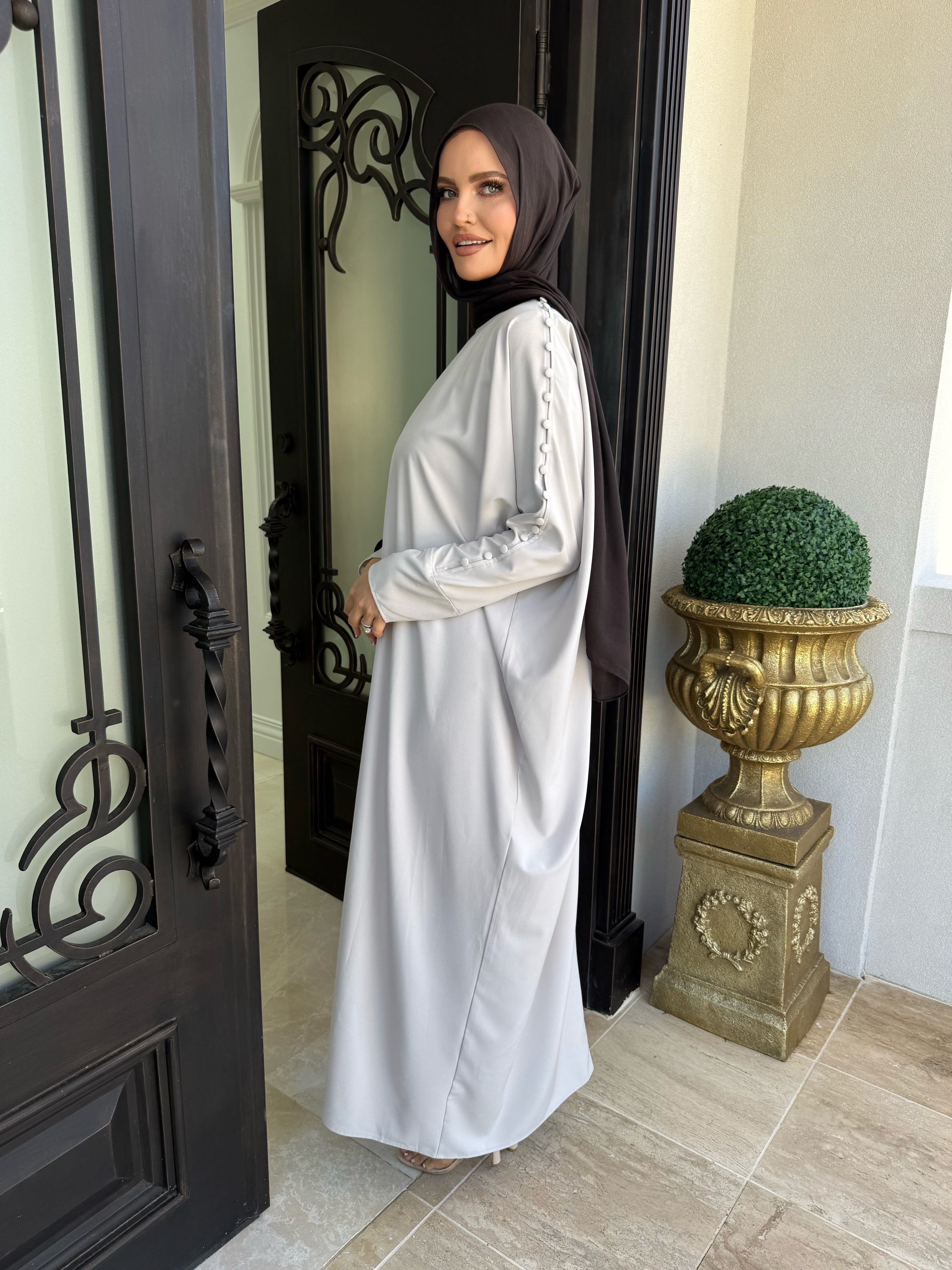 Button Abaya Kaftan