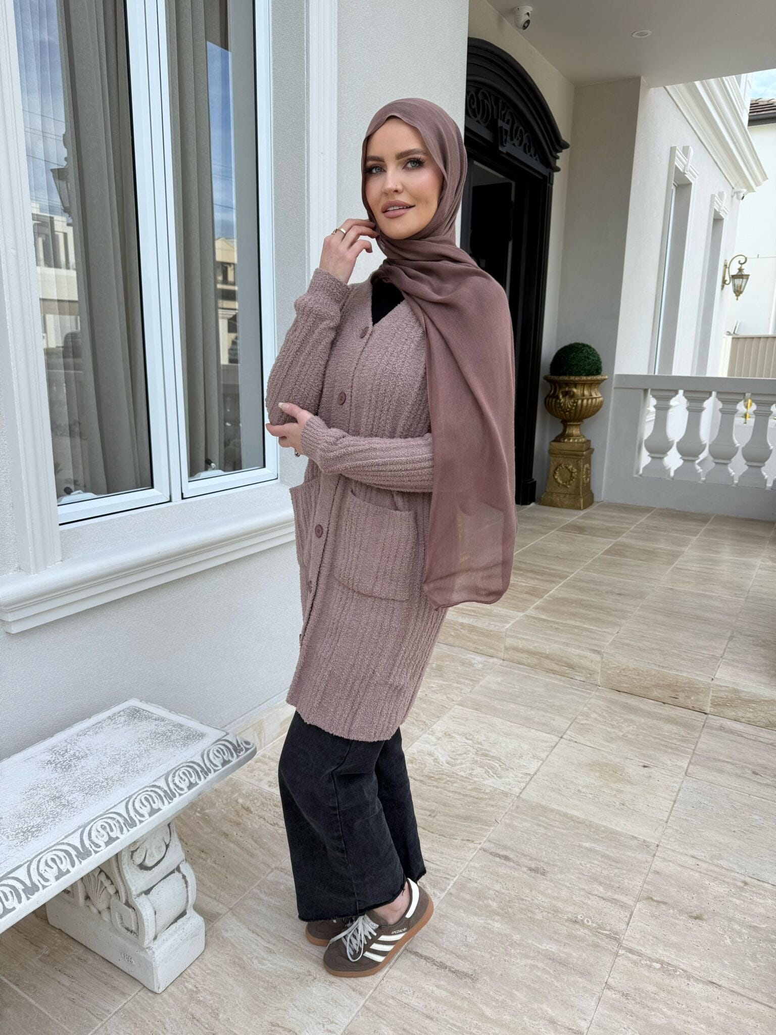 Blush Midi Cardigan