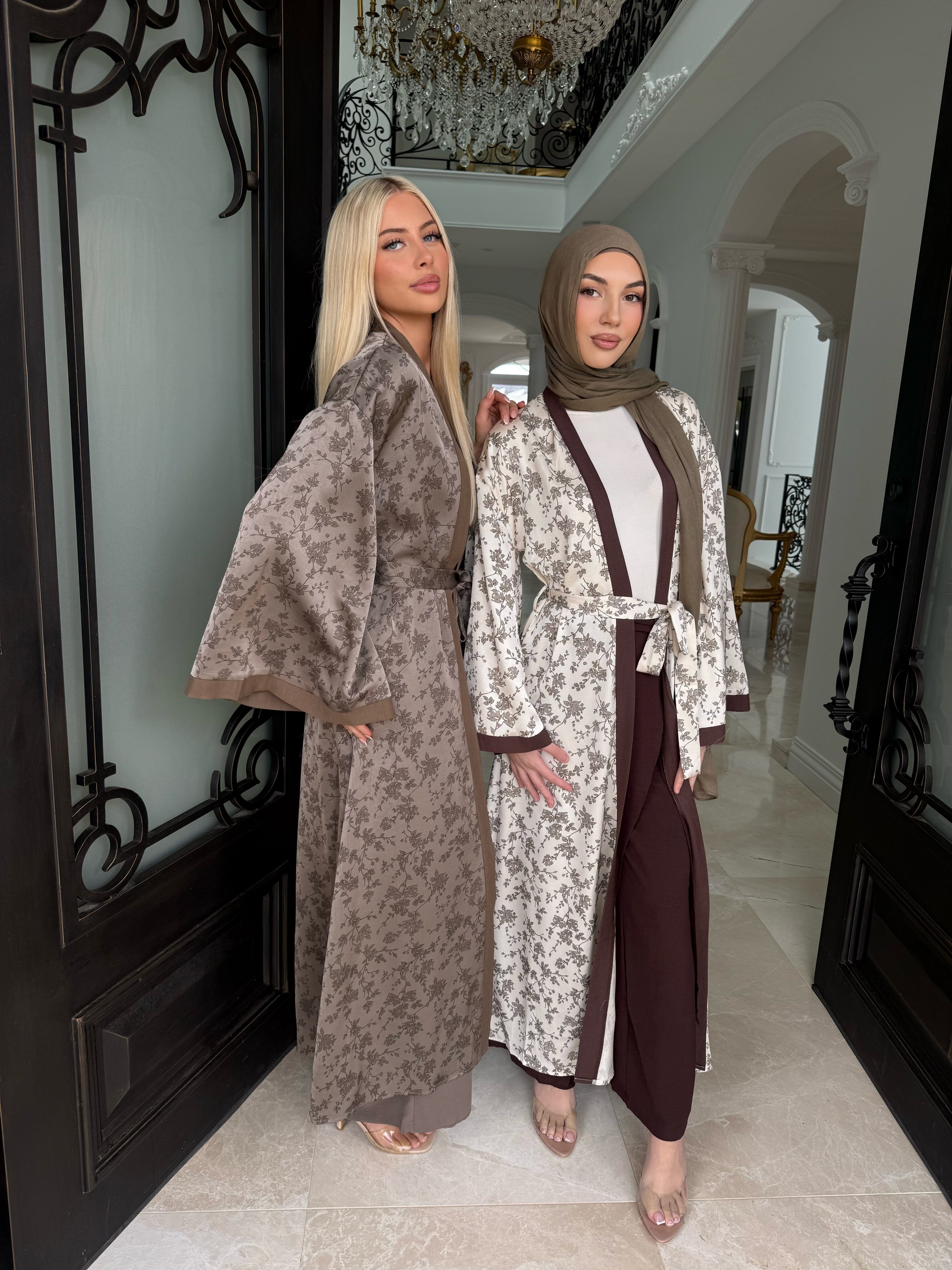 Soft Floral Abaya