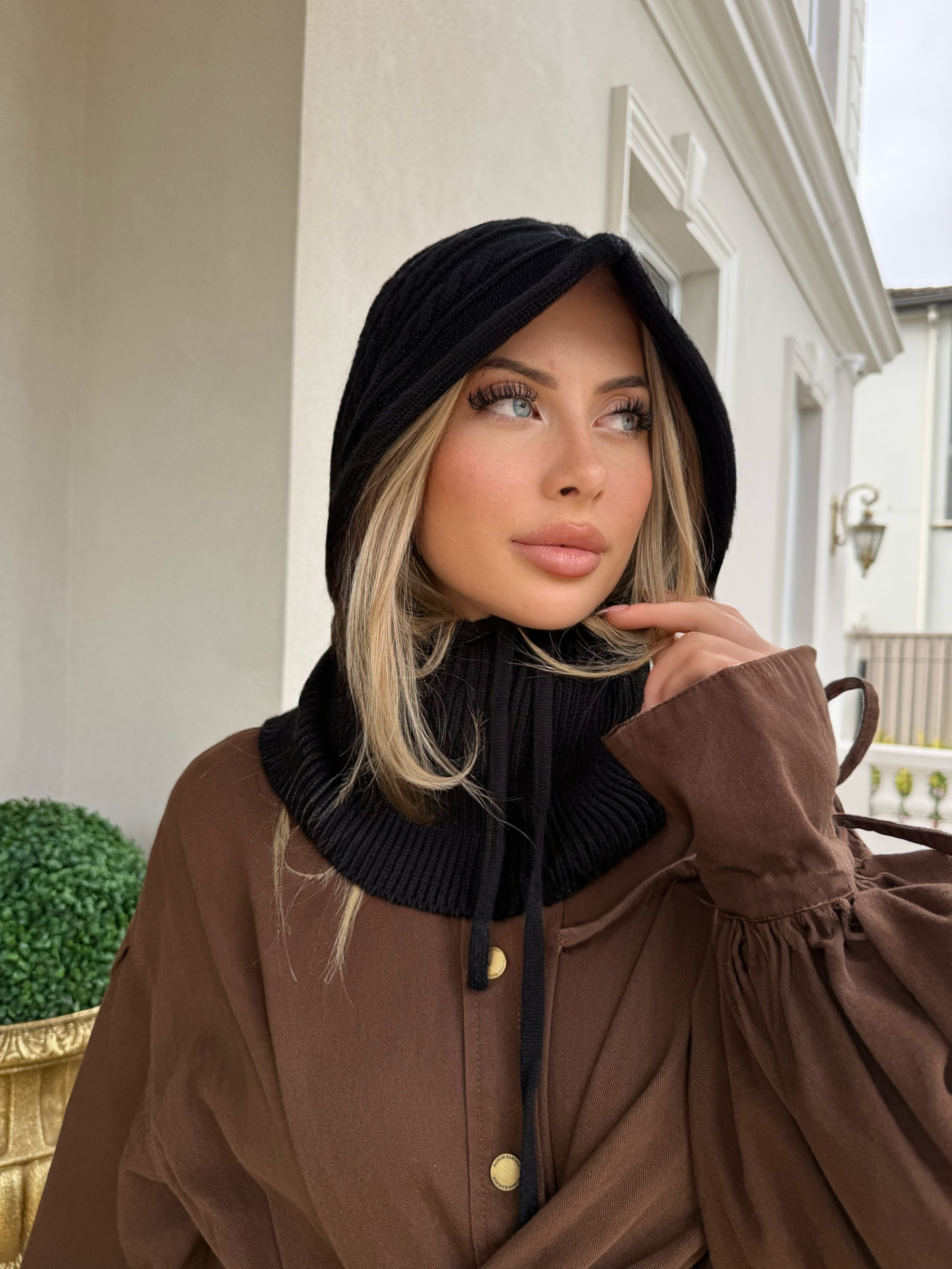 Cable Knit Balaclava