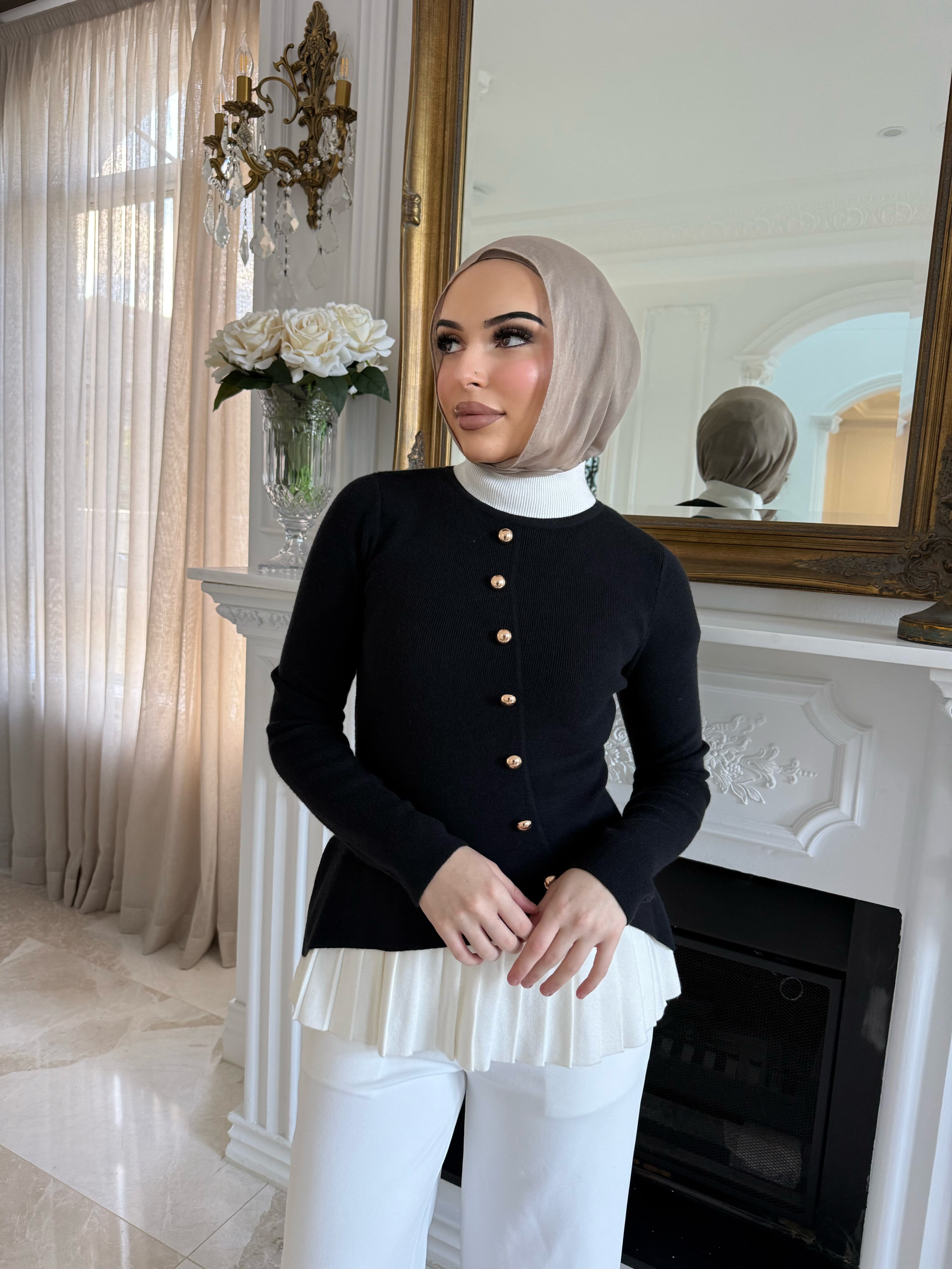 Knit Pleated Jumper