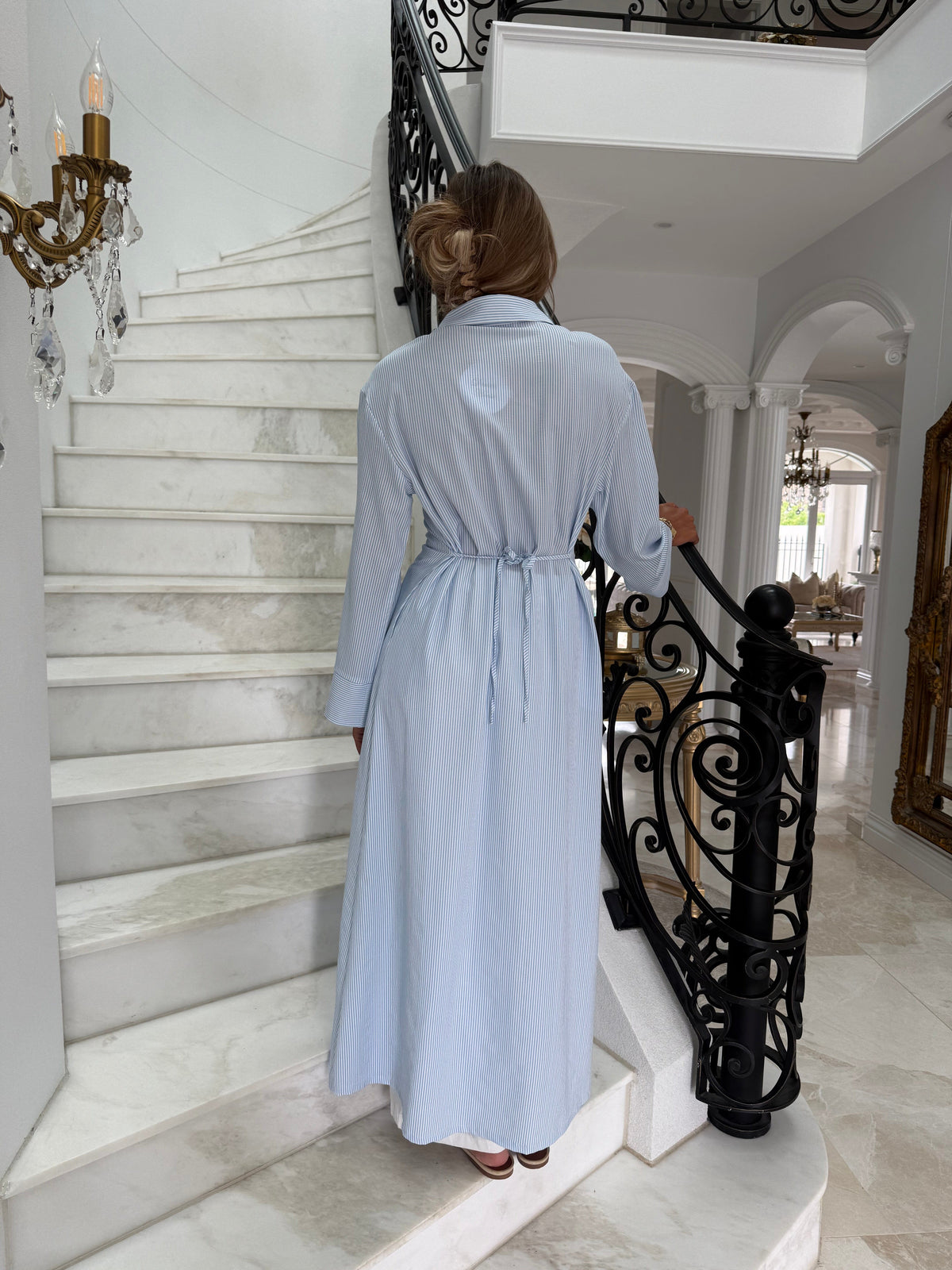 Pinstripe Shirt/ Dress