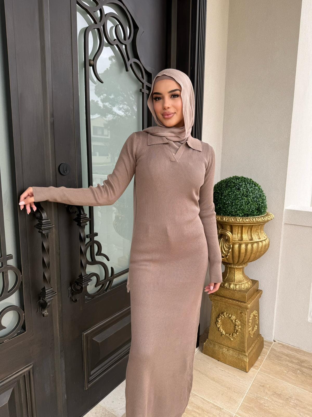 Ribbed Maxi Dress