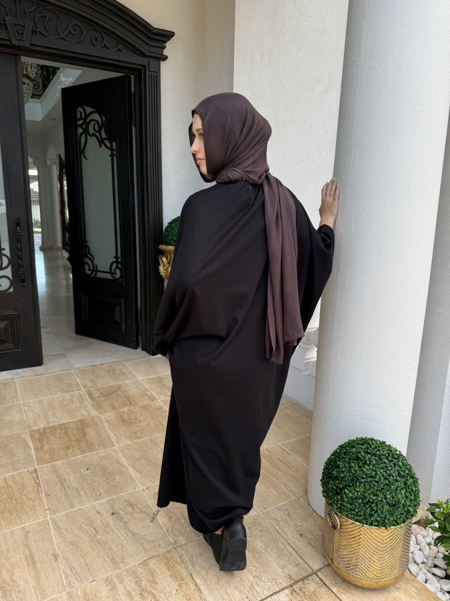 Textured Winter Abaya