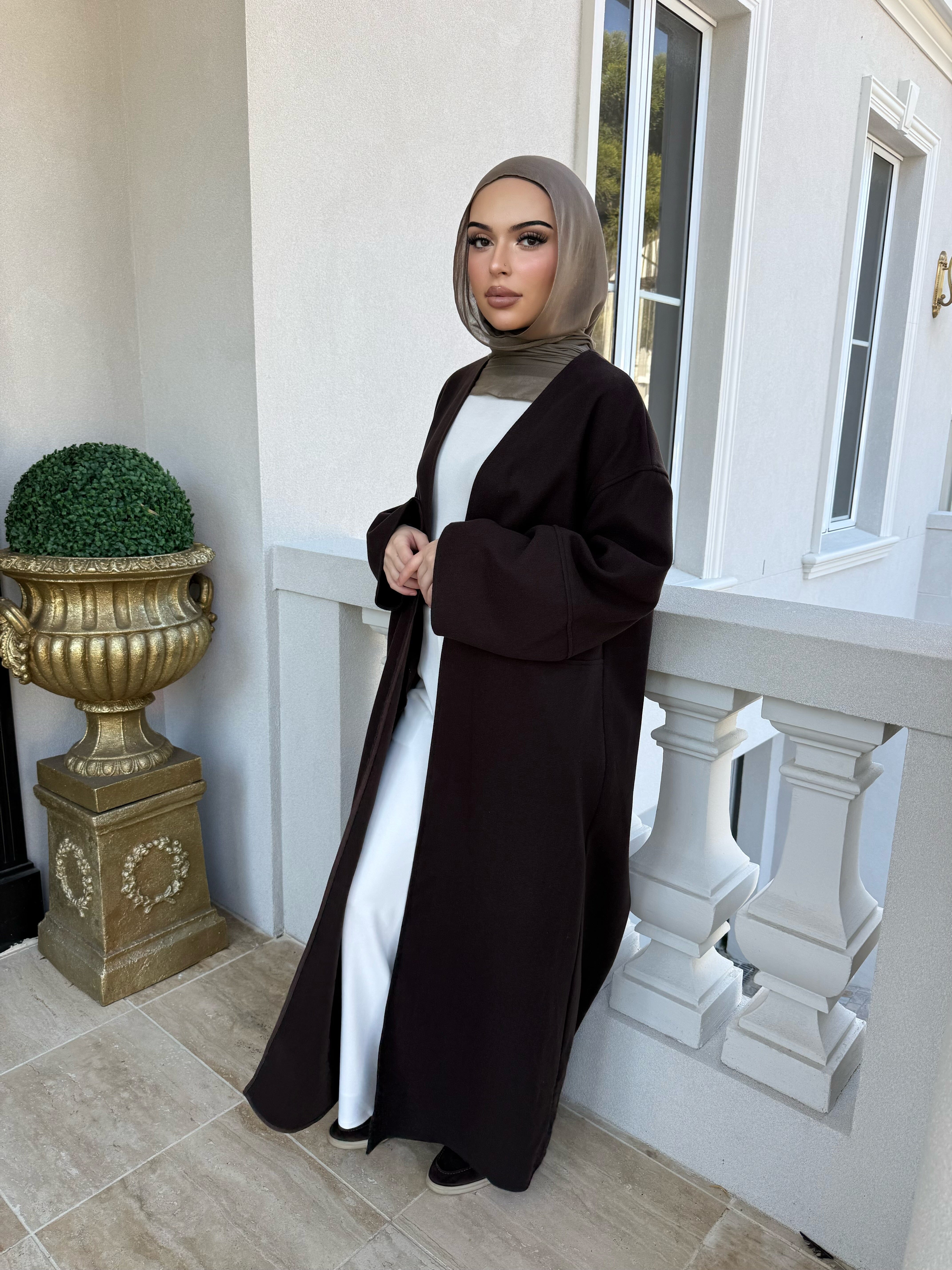 Mom Pocket Open Abaya
