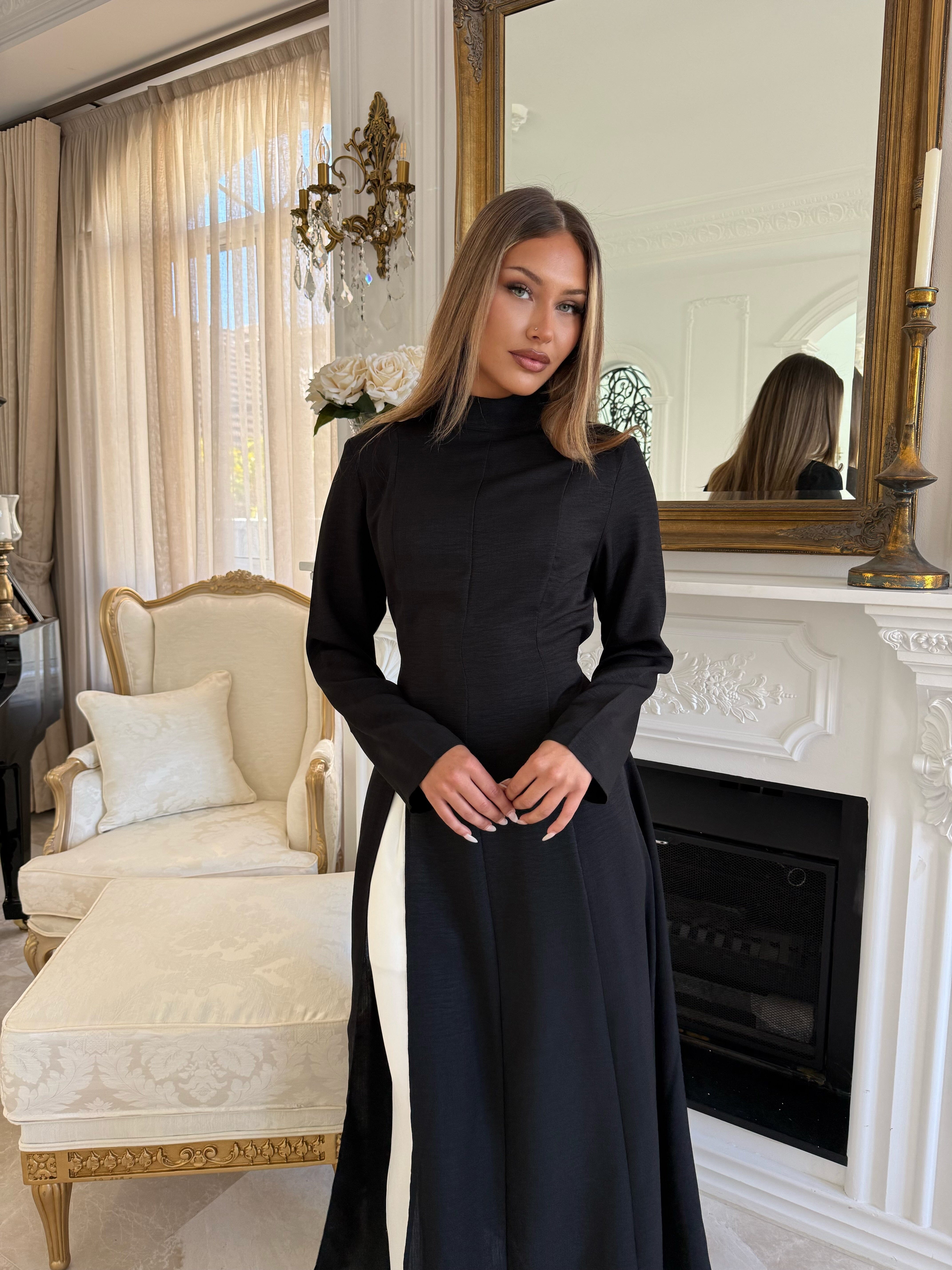High Neck Split Tunic