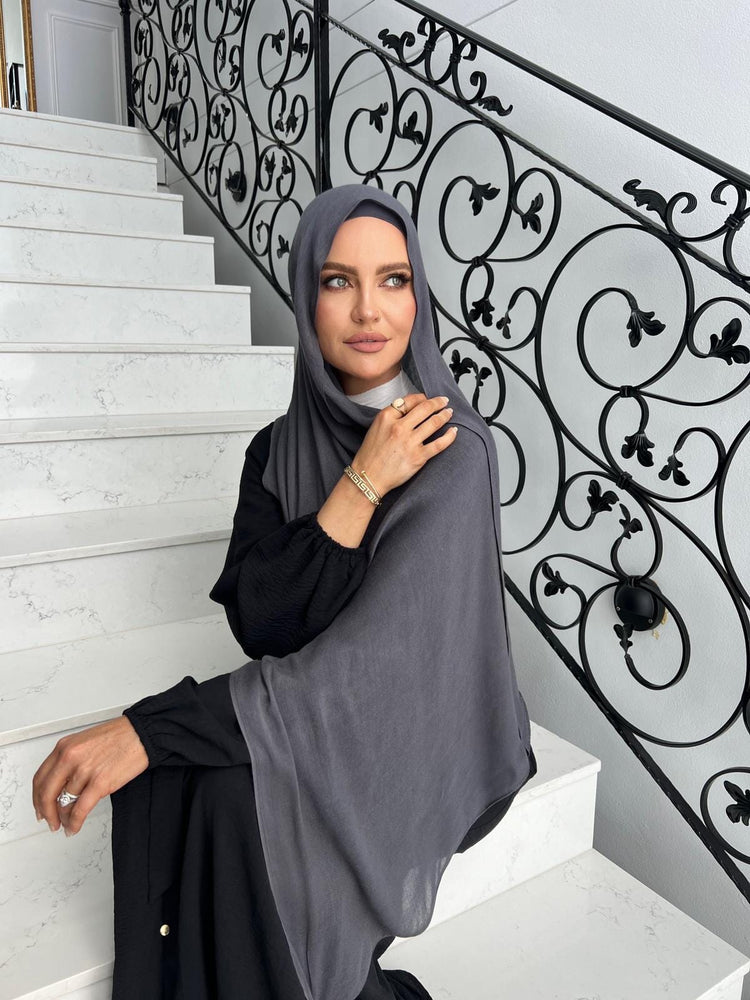 Dark Grey Hijab Ser