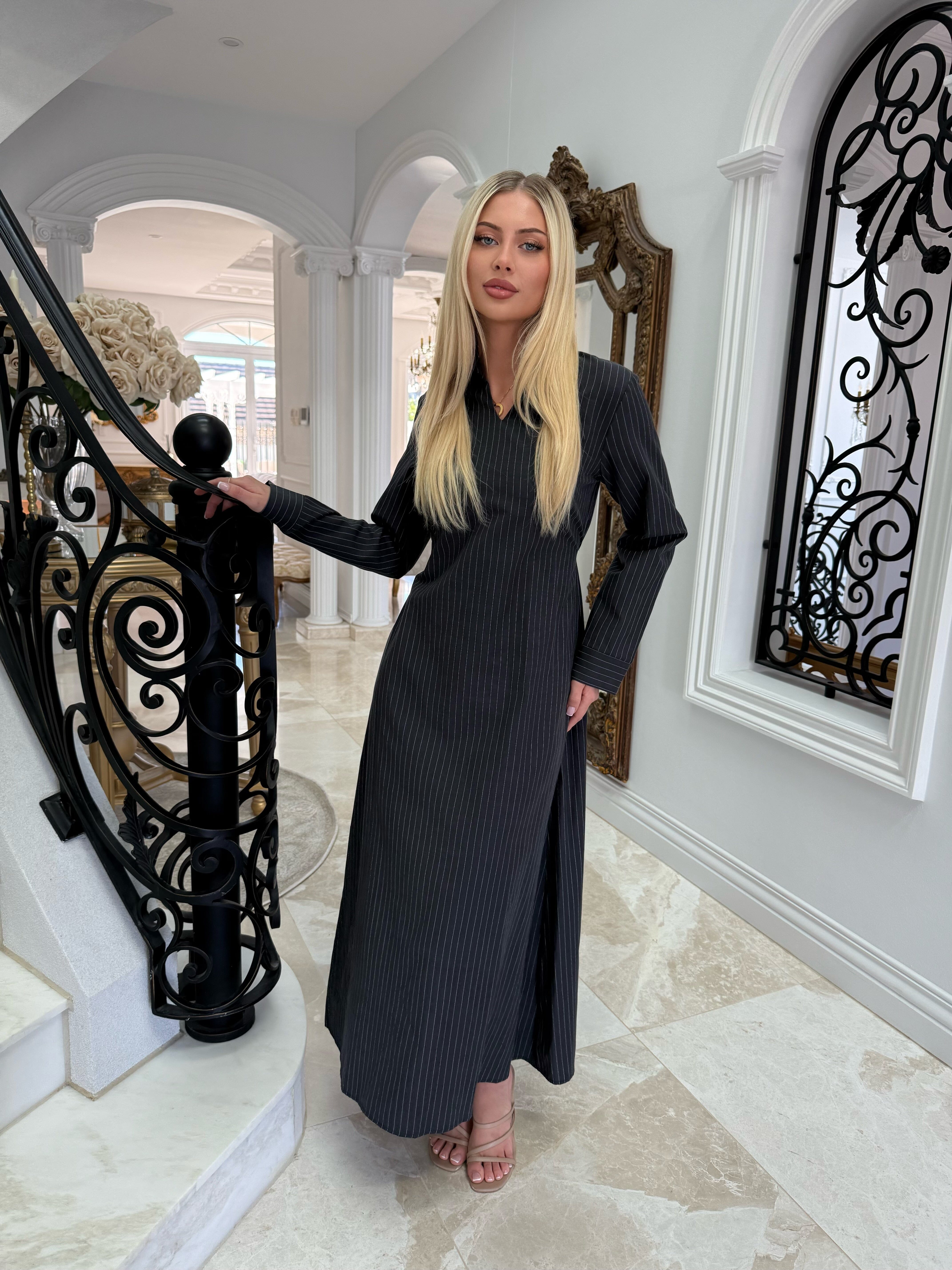 Pin Stripe Abaya