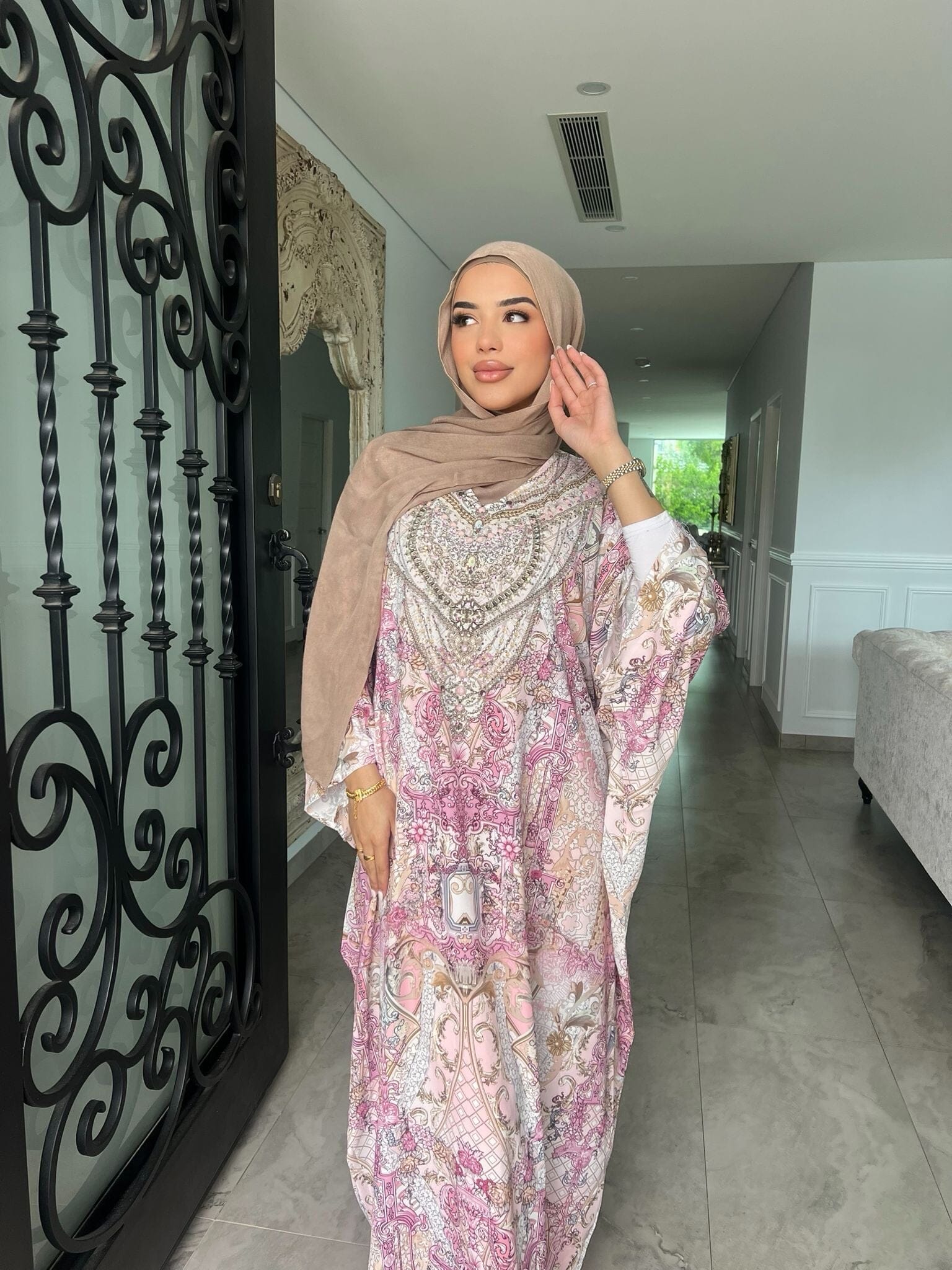 Shelly Pink Kaftan