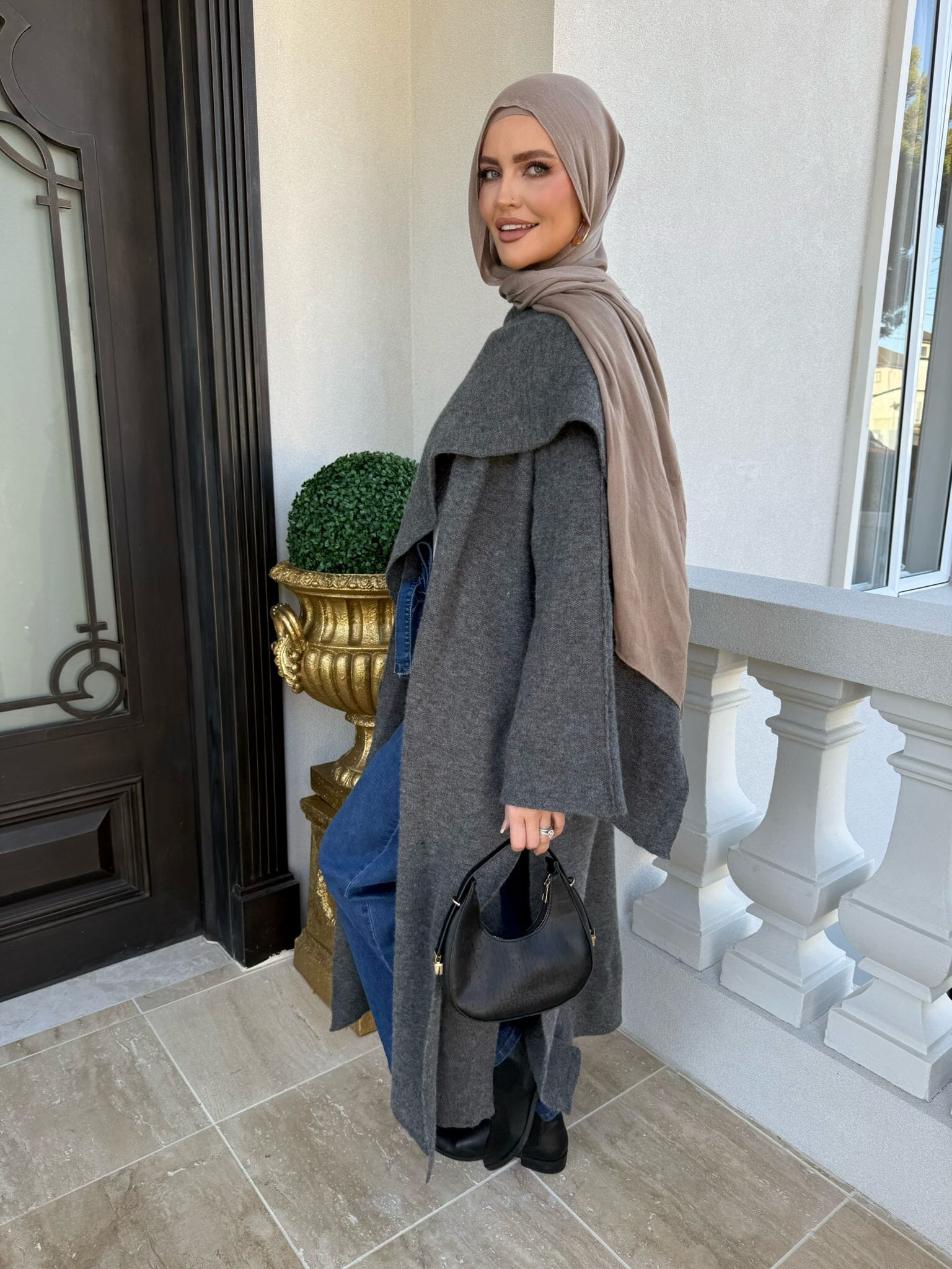 Scraf Poncho Coat
